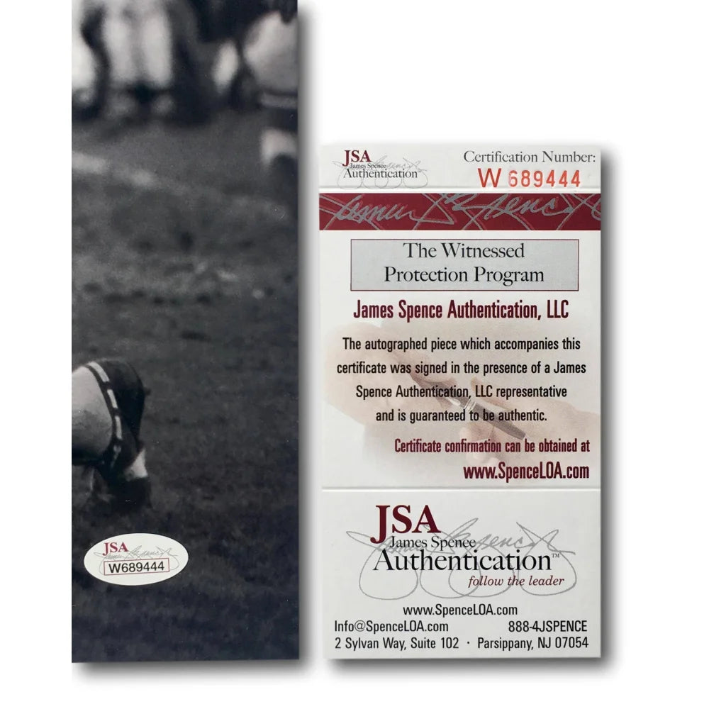Authentic Gale Sayers Signed Chicago Bears 16x20 Black & White Photo with JSA COA - Rare NFL Football Memorabilia for Sports Collectors & Man Cave Decor