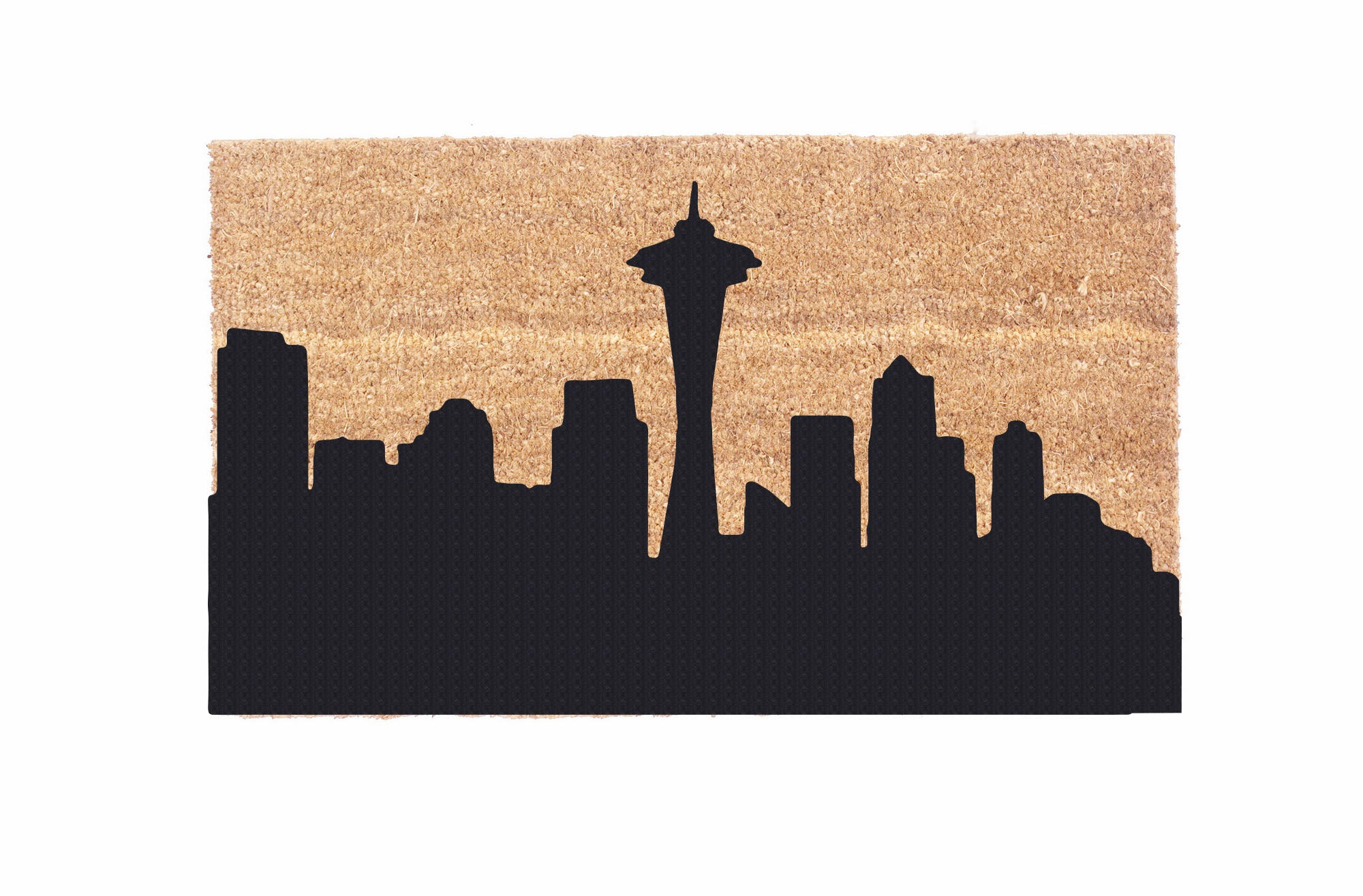 Stylish City Skyline Coco Doormat - Non-Slip Entryway Rug for Home & Office Decor - Perfect for Front Door, Patio, and Indoor Use