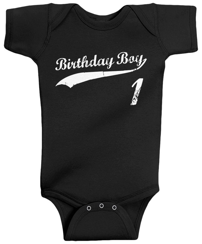 Threadrock Baby Boys' 1st Birthday Bodysuit - Cute 1 Year Old Outfit for Birthday Party & Photo Shoots