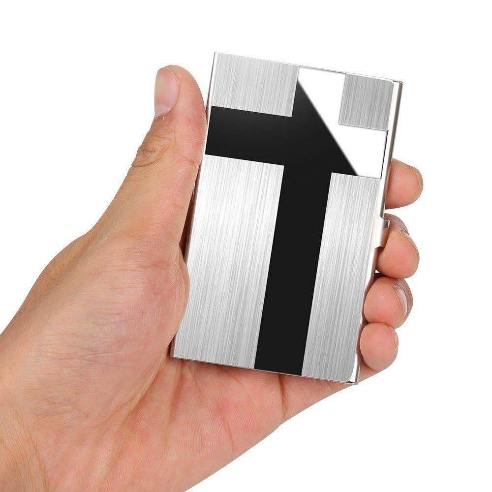 Stainless Steel Business ID & Credit Card Holder - Waterproof Slim Wallet Case for Men & Women | Perfect for Travel, Office & Everyday Carry