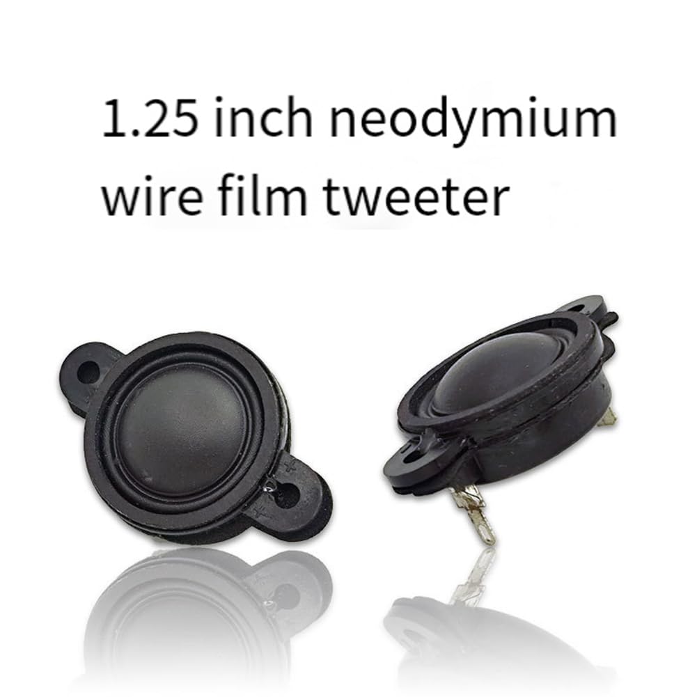 Tsudoku 2Pcs 1.25 Inch Mini Tweeter Speakers 15W 4ohm Silk Dome Neodymium - High Quality Car Audio Tweeters for DIY, Home Theater, and Bookshelf Speaker Upgrades | Perfect for Car Modifications and Sound System Enhancements