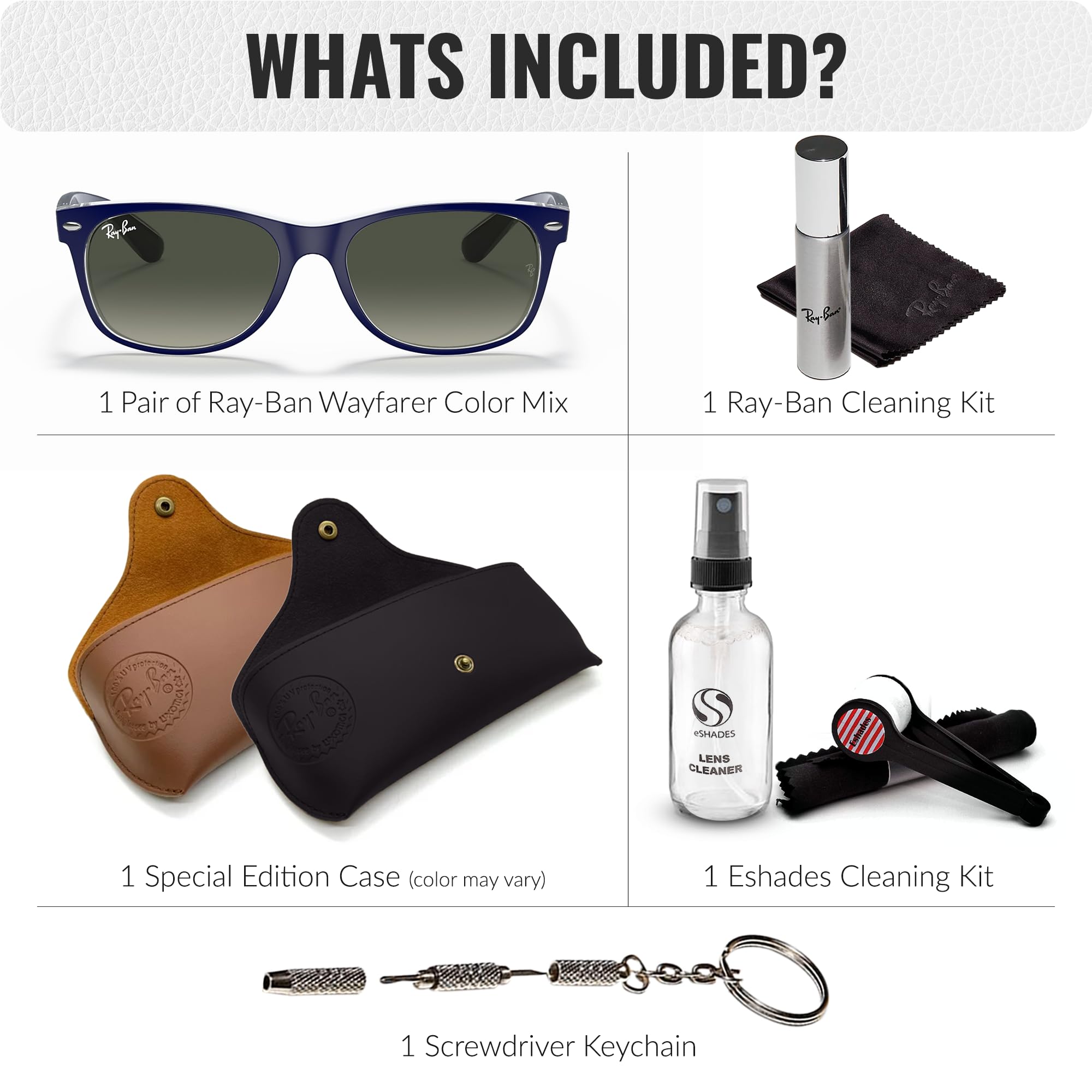 Ray-Ban RB2132 New Wayfarer Square Sunglasses for Men & Women - UV Protection, High Bridge Fit, Classic Color Mix - Perfect for Driving, Beach & Outdoor Activities