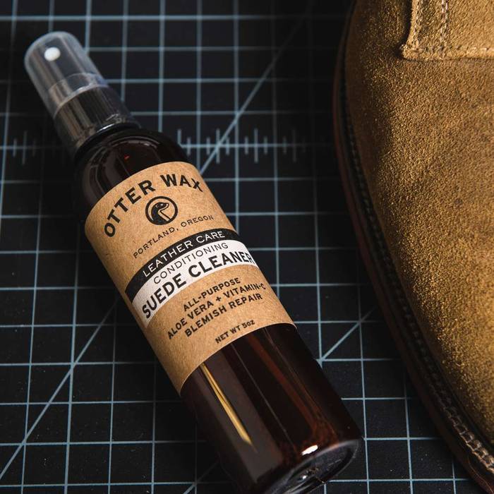 Otter Wax Suede Cleaner & Protector - 5oz for Shoes, Boots & Bags | Gentle Cleaning & Stain Removal for Suede & Nubuck Leather