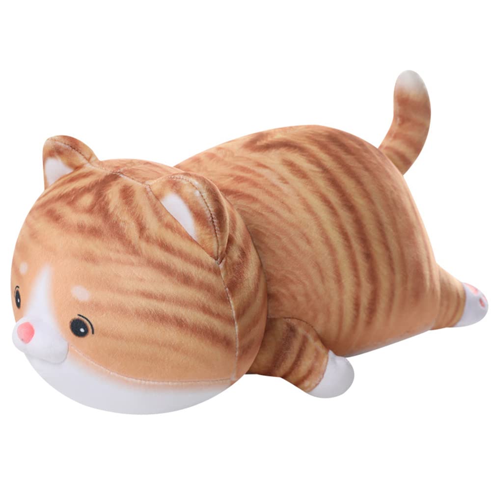 **Soft Cat Hugging Pillow - Cute Plush Stuffed Animal Toy for Home & Office Decor, Best Birthday Gift for Kids & Adults - Perfect for Cuddling, Relaxing & Stress Relief**