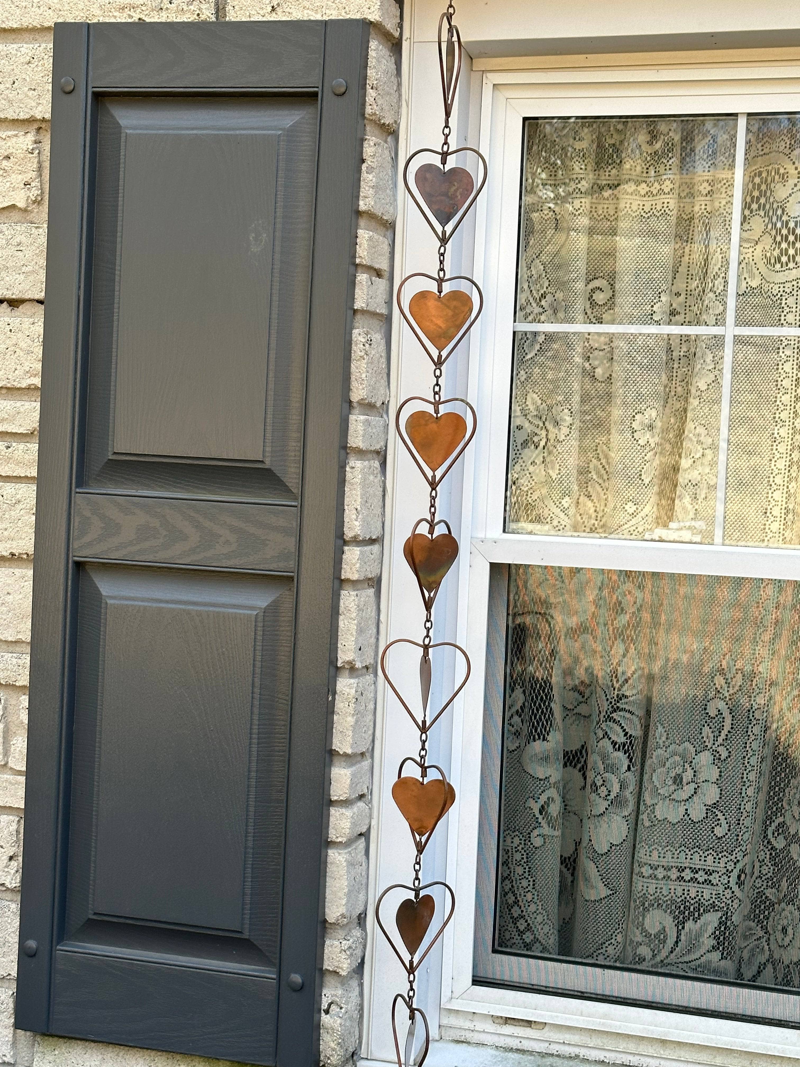 Flamed Hearts Ornament - Handcrafted Glass Christmas Tree Decorations for Holiday Home Decor | Perfect for Xmas Gifts, Fireplace Mantel & Festive Party Decor