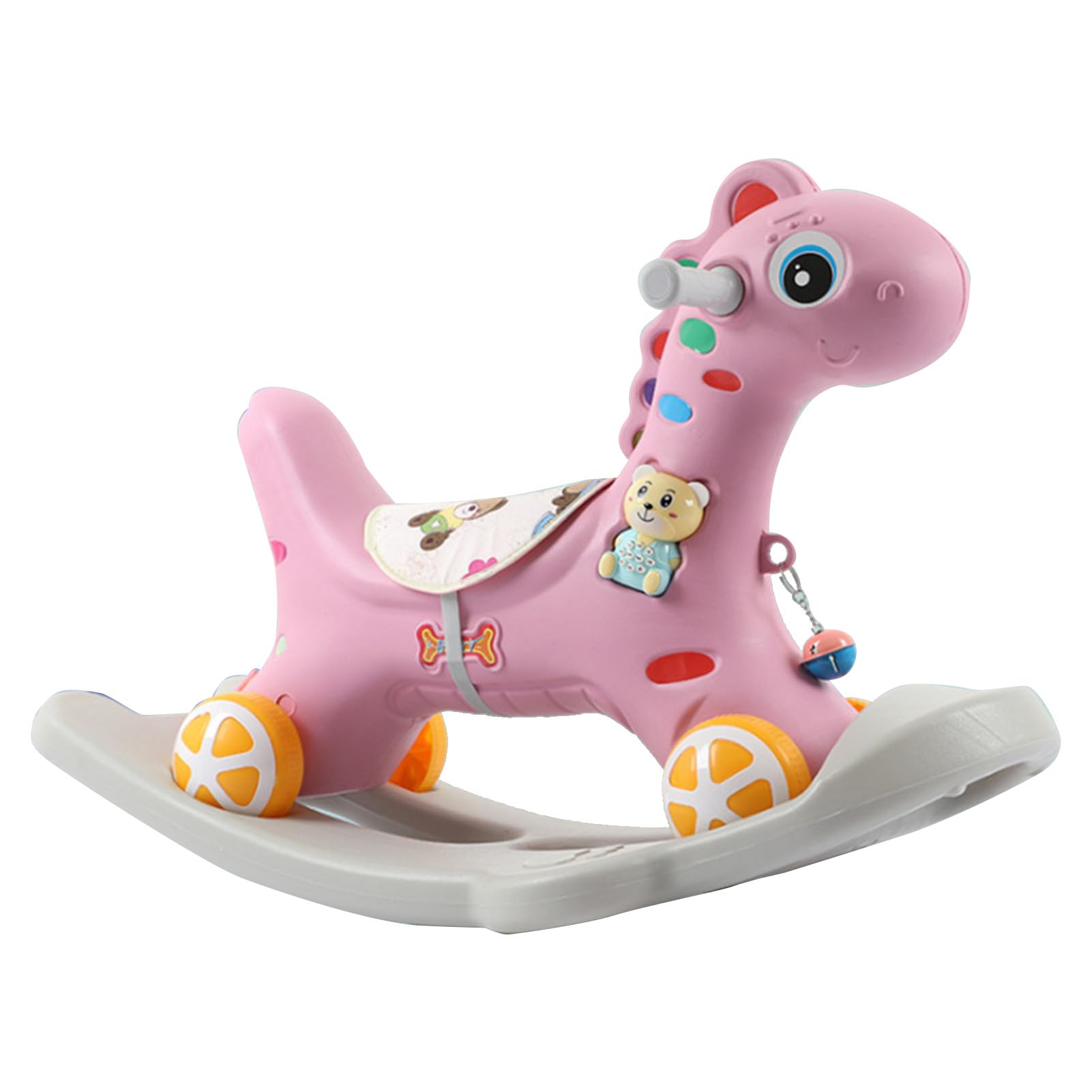 Best Rocking Horse for Kids - Multifunctional Slide & Twist Ride-On Toy with Safe Detachable Design - Perfect Indoor Play Toy for Toddlers Ages 3+ - Great for Playrooms, Daycares & Birthday Gifts