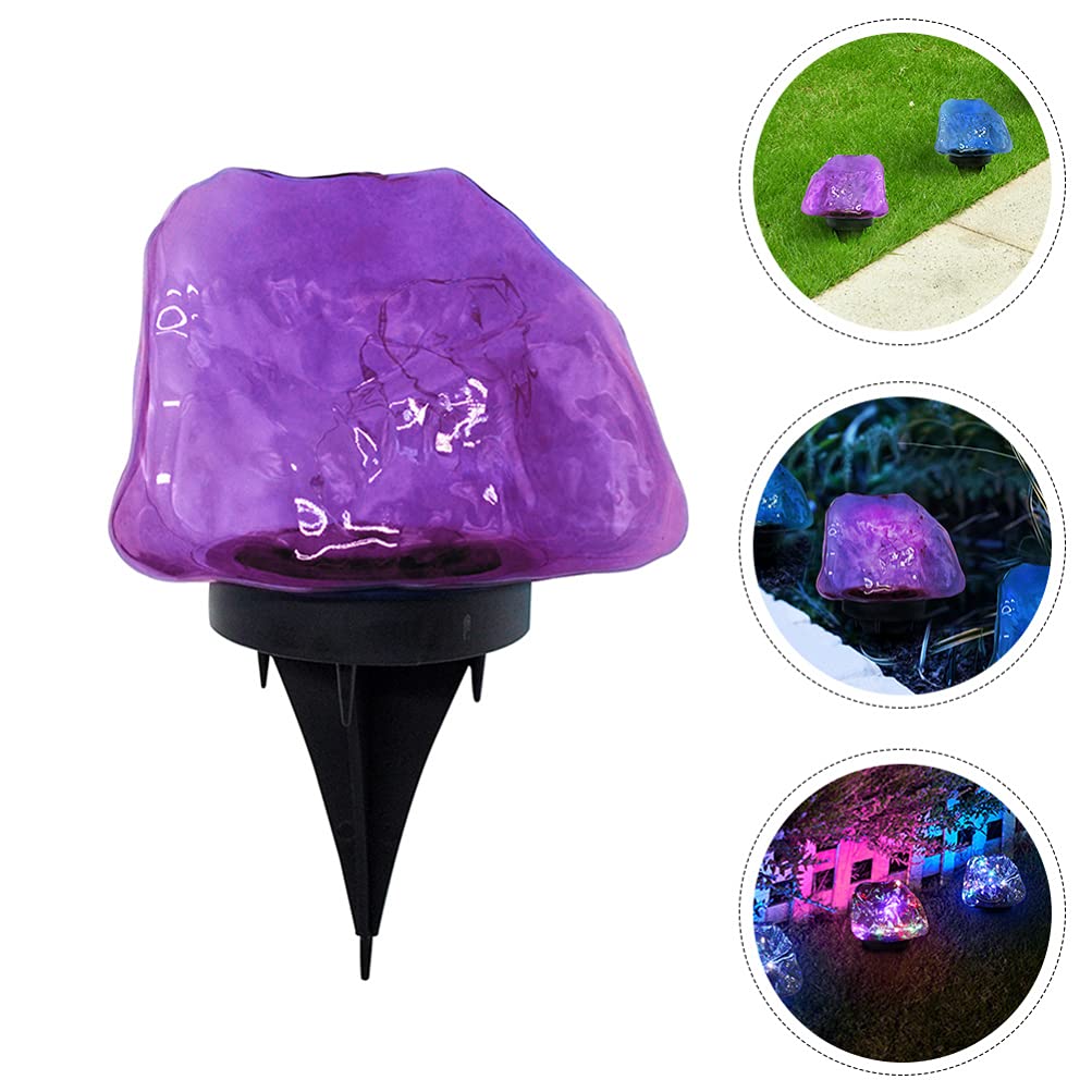 Happyyami Solar Rock Lights Outdoor - Waterproof LED Landscape Lighting for Garden, Lawn, Patio - Solar Powered Decorative Ground Lamps - Perfect for Pathway, Yard, and Backyard Illumination