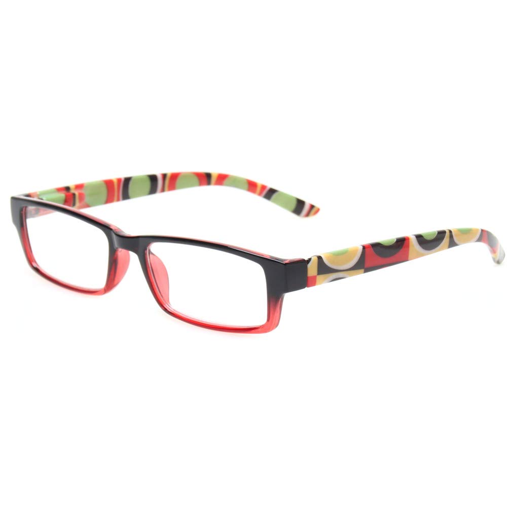 Kerecsen 4 Pack Reading Glasses for Women & Men - Lightweight Spring Hinge Readers with Clear Vision (1.0-3.5 Magnification) - Perfect for Reading, Working, and Computer Use
