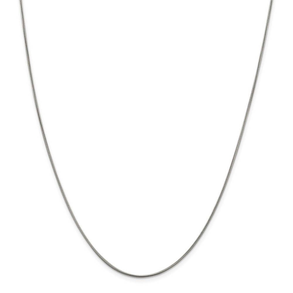 Sterling Silver Snake Chain Necklace 0.8mm - Elegant Gift for Women