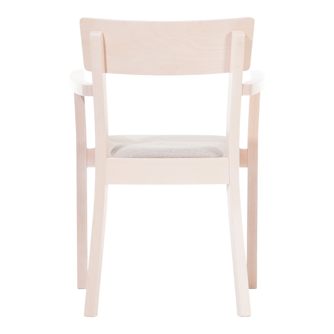 Bergamo Armchair - Upholstered Seat with Solid Beech Wood Frame - Perfect for Living Room, Office & Lounge Comfort