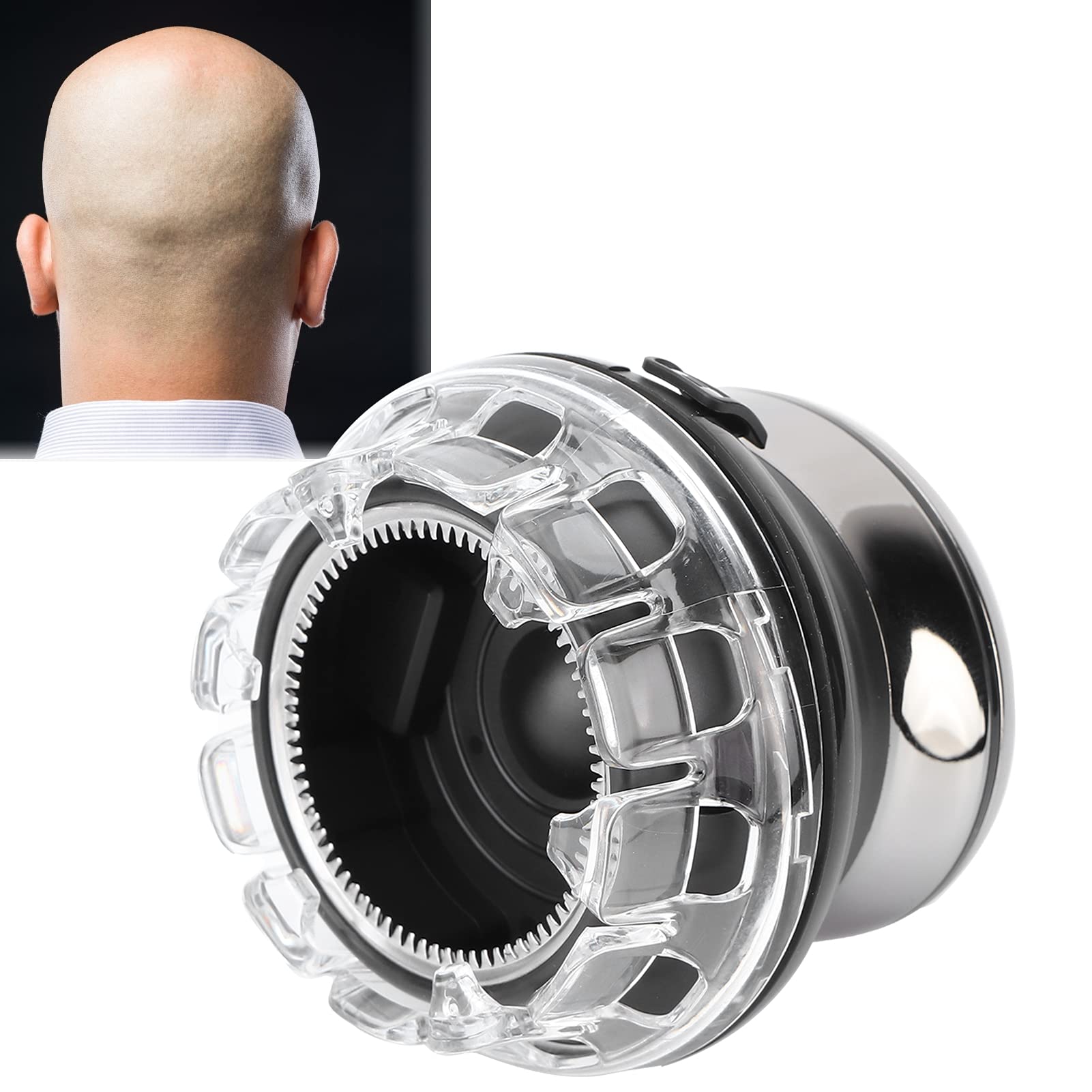 Electric Head Shaver for Bald Men - Rechargeable Lithium Battery Shaver with Precision Blades for Smooth Shaving | Perfect for Home Grooming & Travel Use