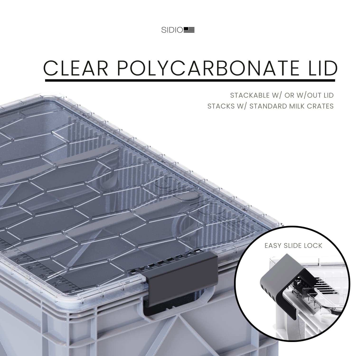 Heavy Duty Stackable Storage Bins with Lids - 2 Full-Size & 1 Half-Size Plastic Organizer Totes for Home, Office, Garage - Durable Storage Containers with Dividers | Perfect for Closet Organization, Toy Storage & Outdoor Gear
