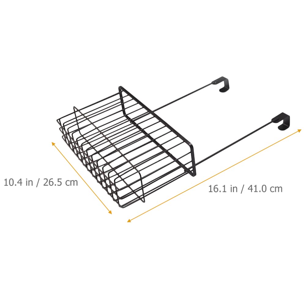 iplusmile Wall Mounted Storage Basket - Over The Door Organizer for Kitchen Cabinet, Bathroom & Bedroom - Wire Basket for Hair Dryer, Towels & Kitchen Utensils - Space Saving Home Organization Solution