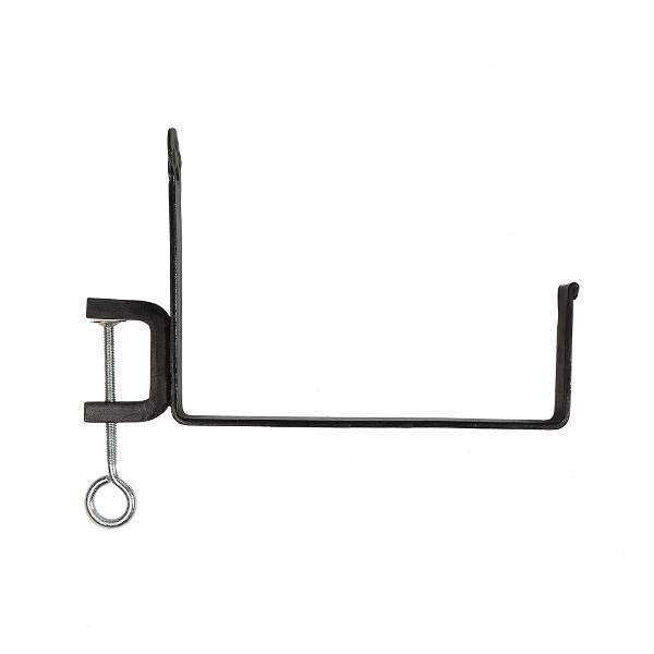 Sturdy Clamp-On Flower Box Brackets for Balcony & Window - Heavy Duty Plant Hanger for Outdoor & Indoor Gardening