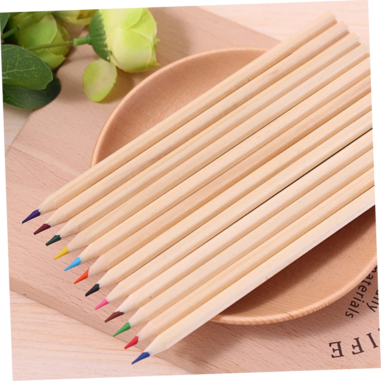 CIMAXIC 24-Piece Wooden Colored Pencils Set - Vibrant Artist Pencils for Drawing, Sketching & Coloring | Perfect for Kids, Students & Professional Artists