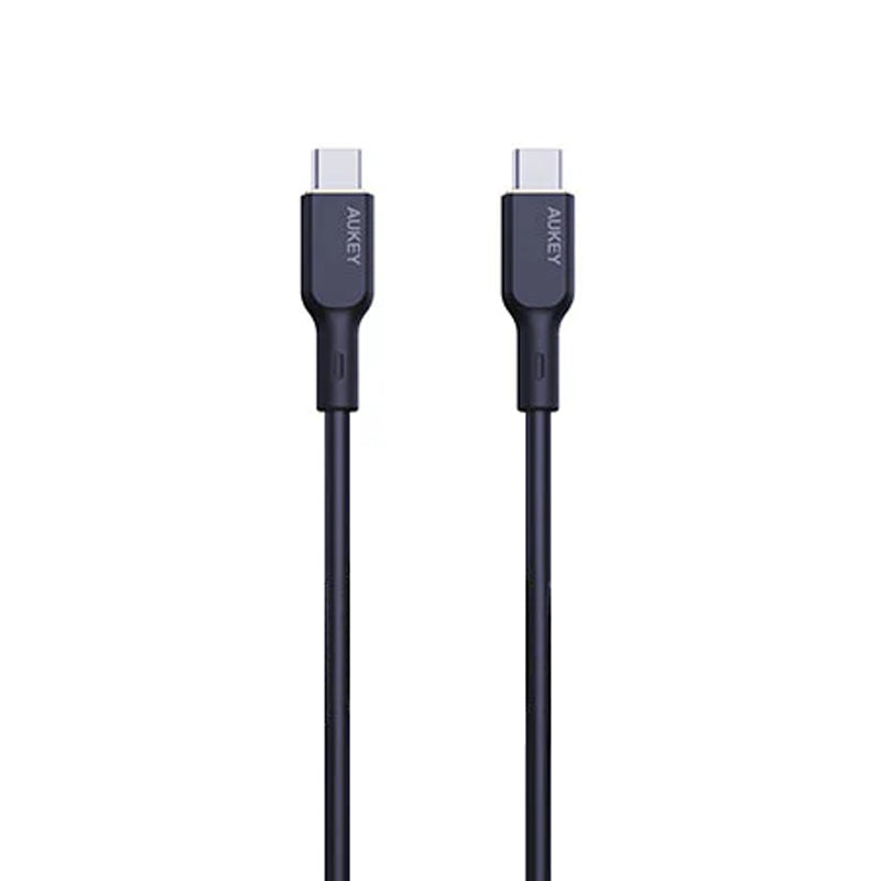AUKEY 60W USB C to USB C Fast Charging Cable 1m - PD Compatible for iPhone 15/14/13, MacBook, iPad Pro, Samsung Galaxy | High Speed Data Sync & Power Delivery | Perfect for Travel, Office & Home Charging