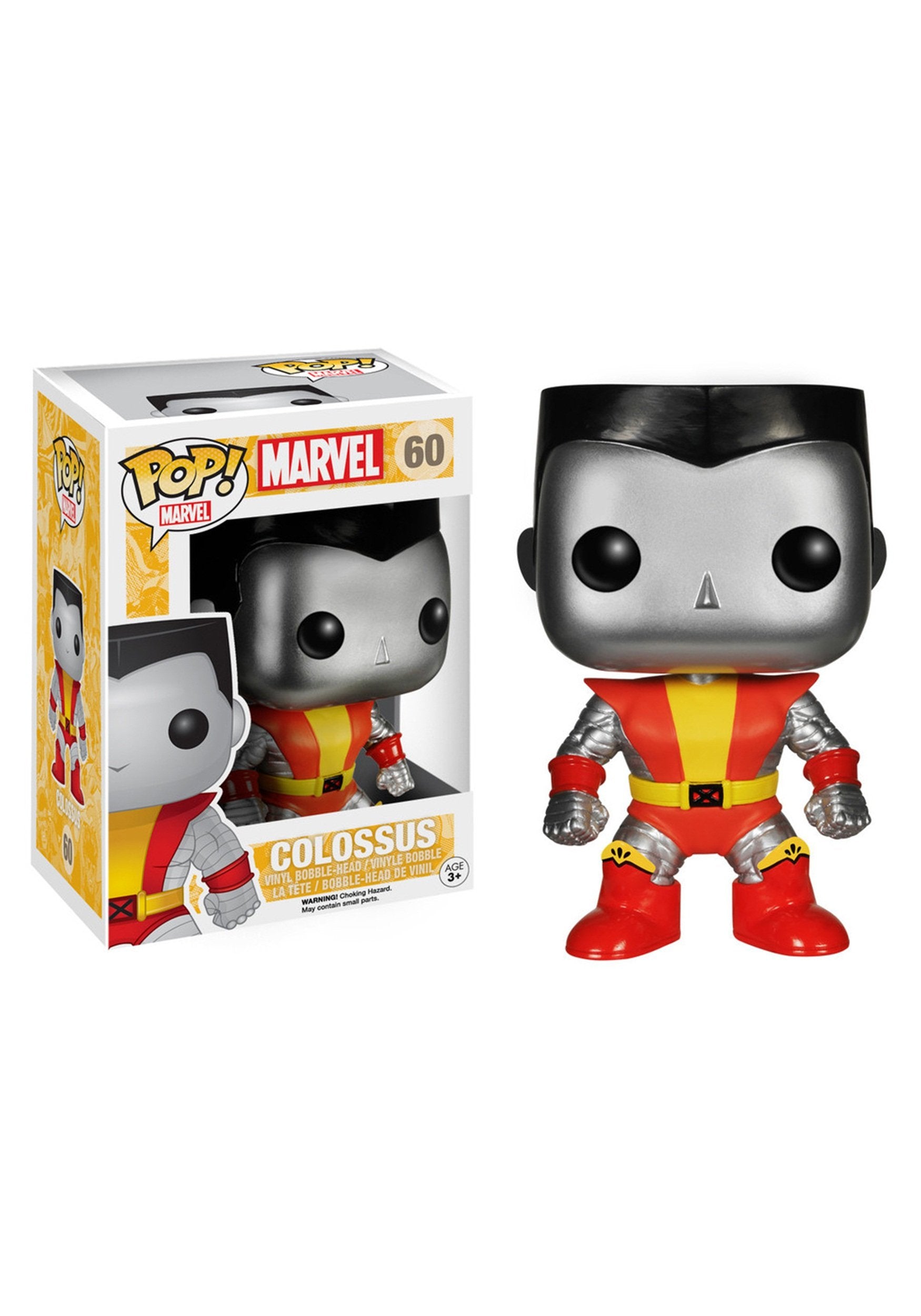 Colossus Marvel #60 Funko Pop Vinyl Figure - X-Men Collectible Toy for Display & Gifts - Perfect for Comic Fans & Pop Culture Enthusiasts