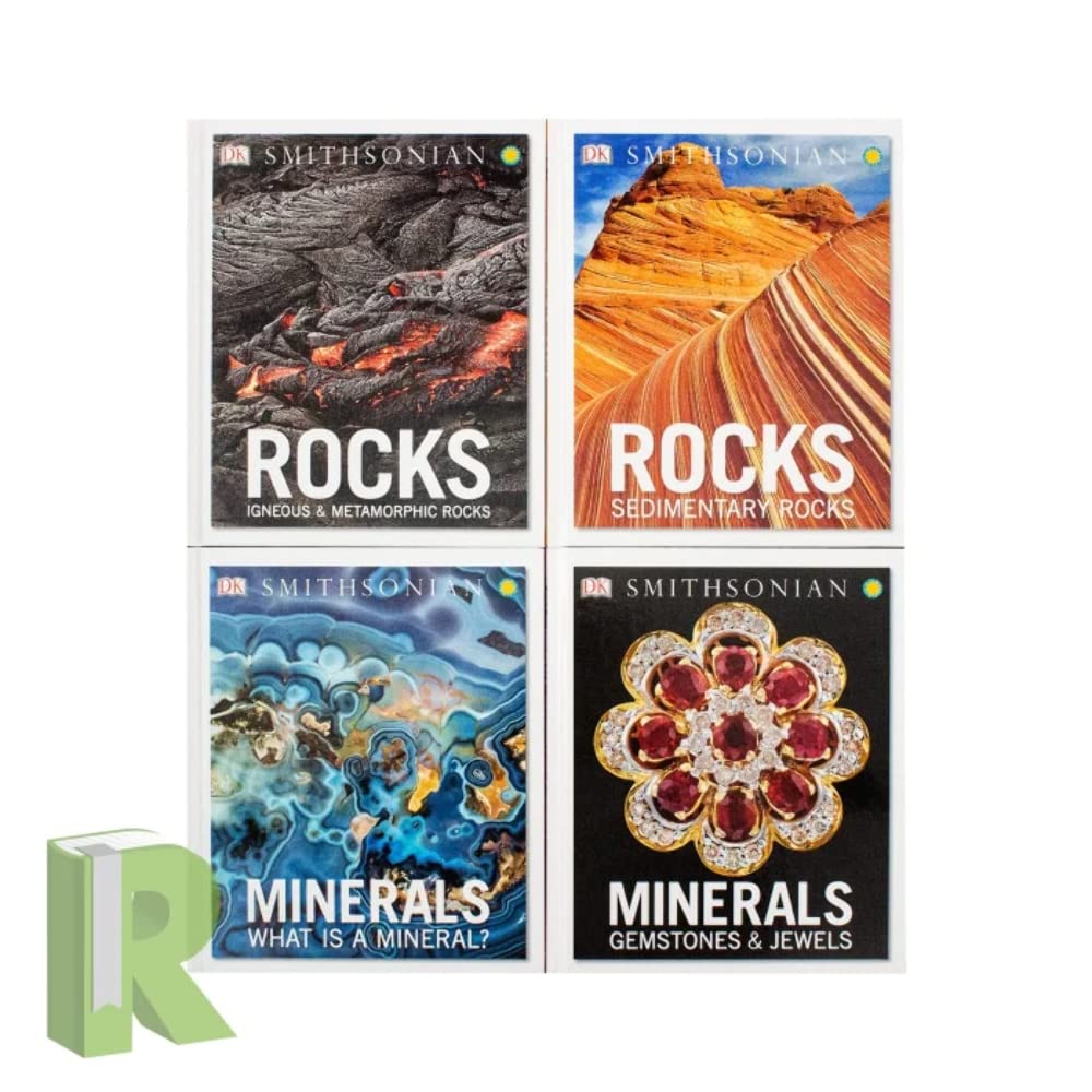 The Rock and Gem Box - 10 Hardcover Book Collection for Geology Enthusiasts | Perfect for Kids' Science Education & Rock Collecting Hobby