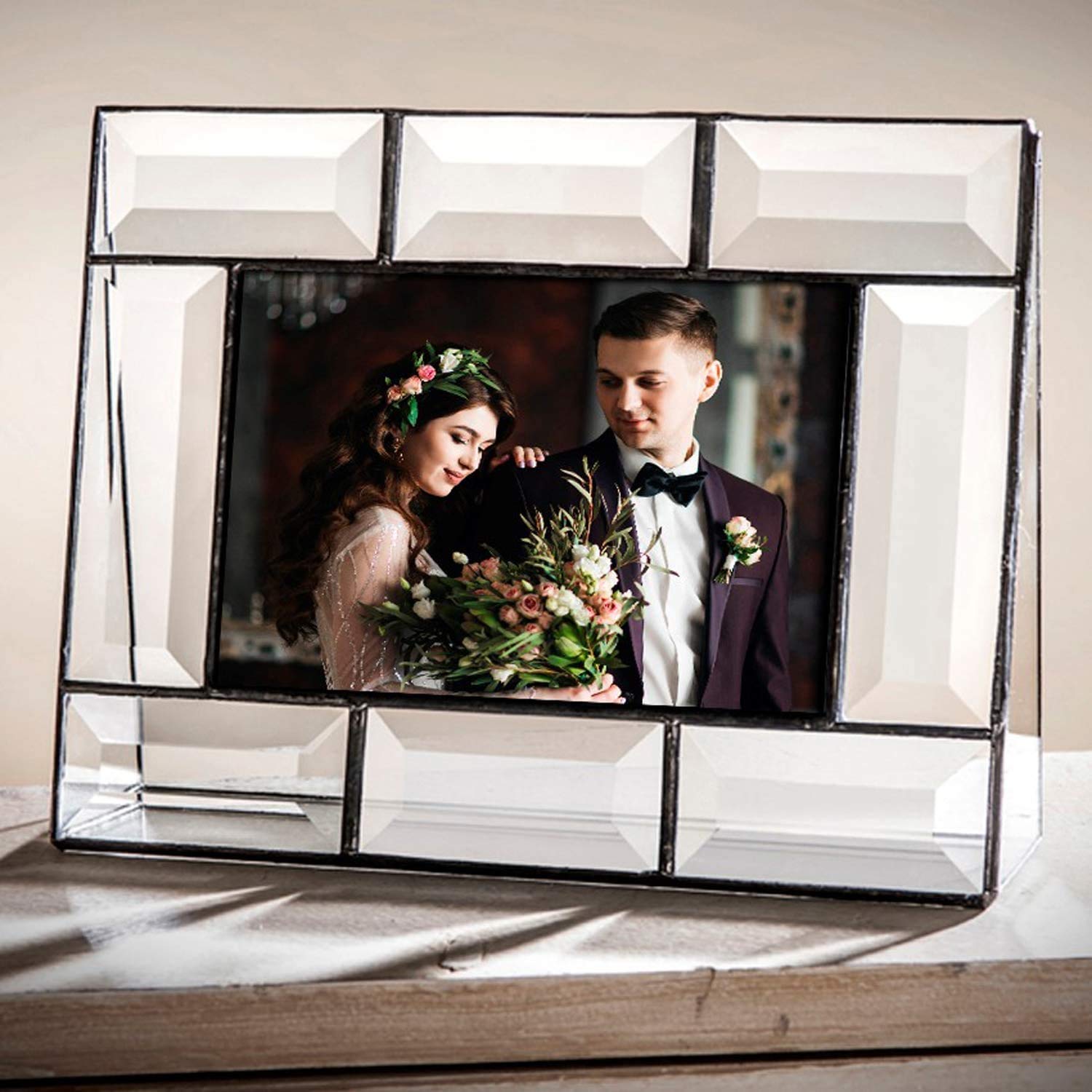 4x6 Clear Glass Picture Frame - Home & Office Décor for Photos, Weddings, Gifts