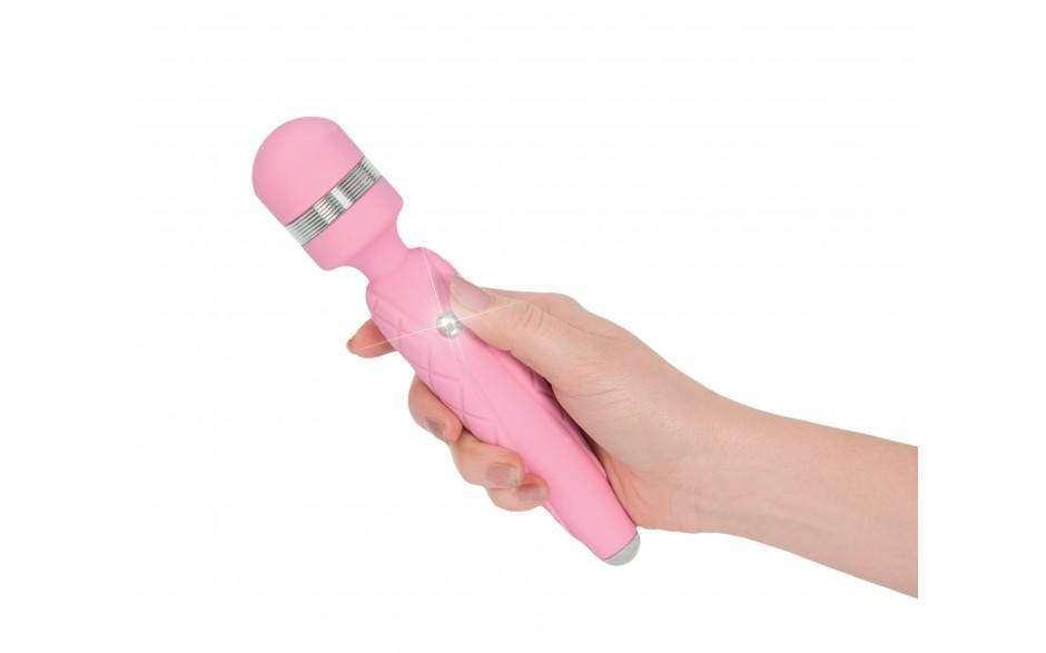 Pillow Talk Cheeky Wand Vibe with Swarovski Crystal - Rechargeable Personal Massager for Relaxation & Intimate Moments - Perfect for Couples & Solo Use