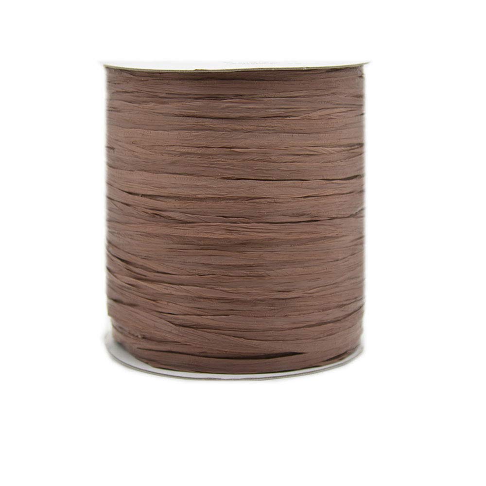 Natural Raffia Yarn Rayon Ribbon - 273 Yards for Crochet Bags, Hats & Knitting Projects | Eco-Friendly Coffee Straw Yarn for DIY Crafts, Home Decor & Fashion Accessories