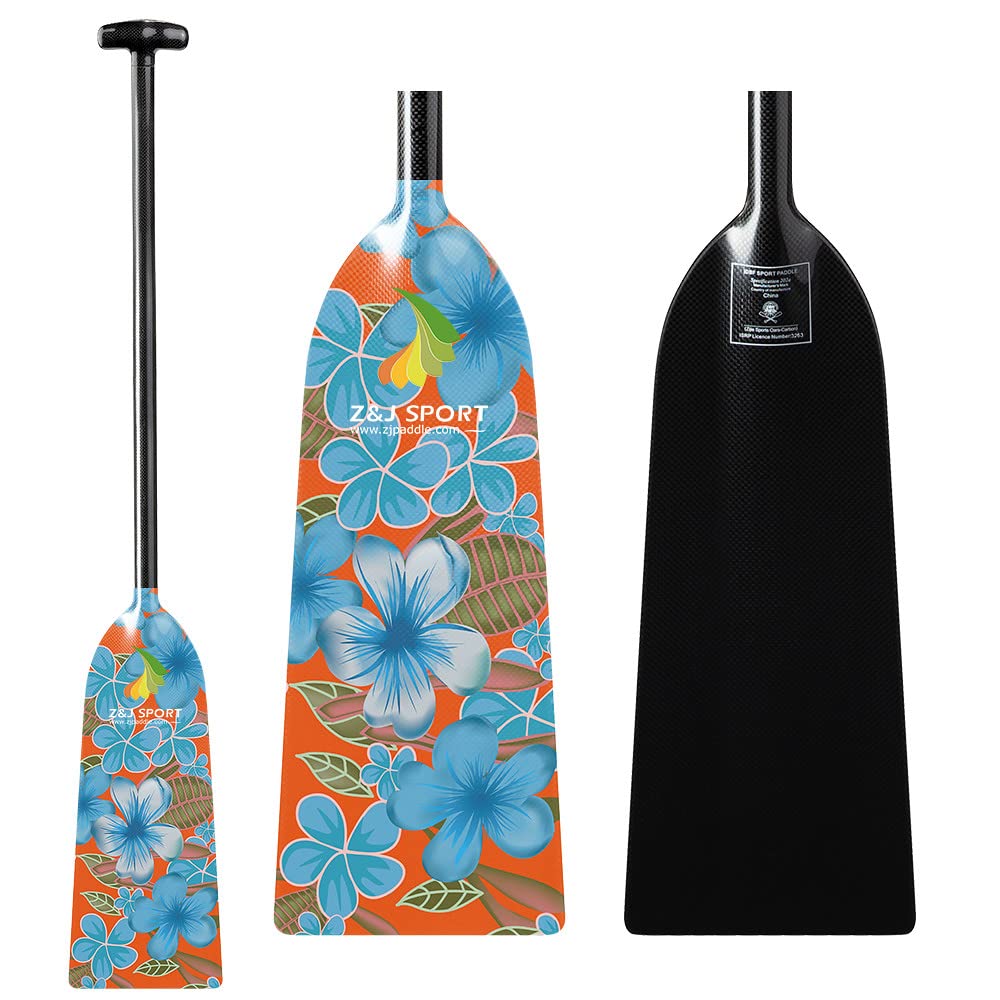 Premium Full Carbon Fiber Dragon Boat Paddle with T-Grip Handle - IDBF Approved Competition Paddle with Custom Graphics - Ideal for Racing, Training, and Team Events
