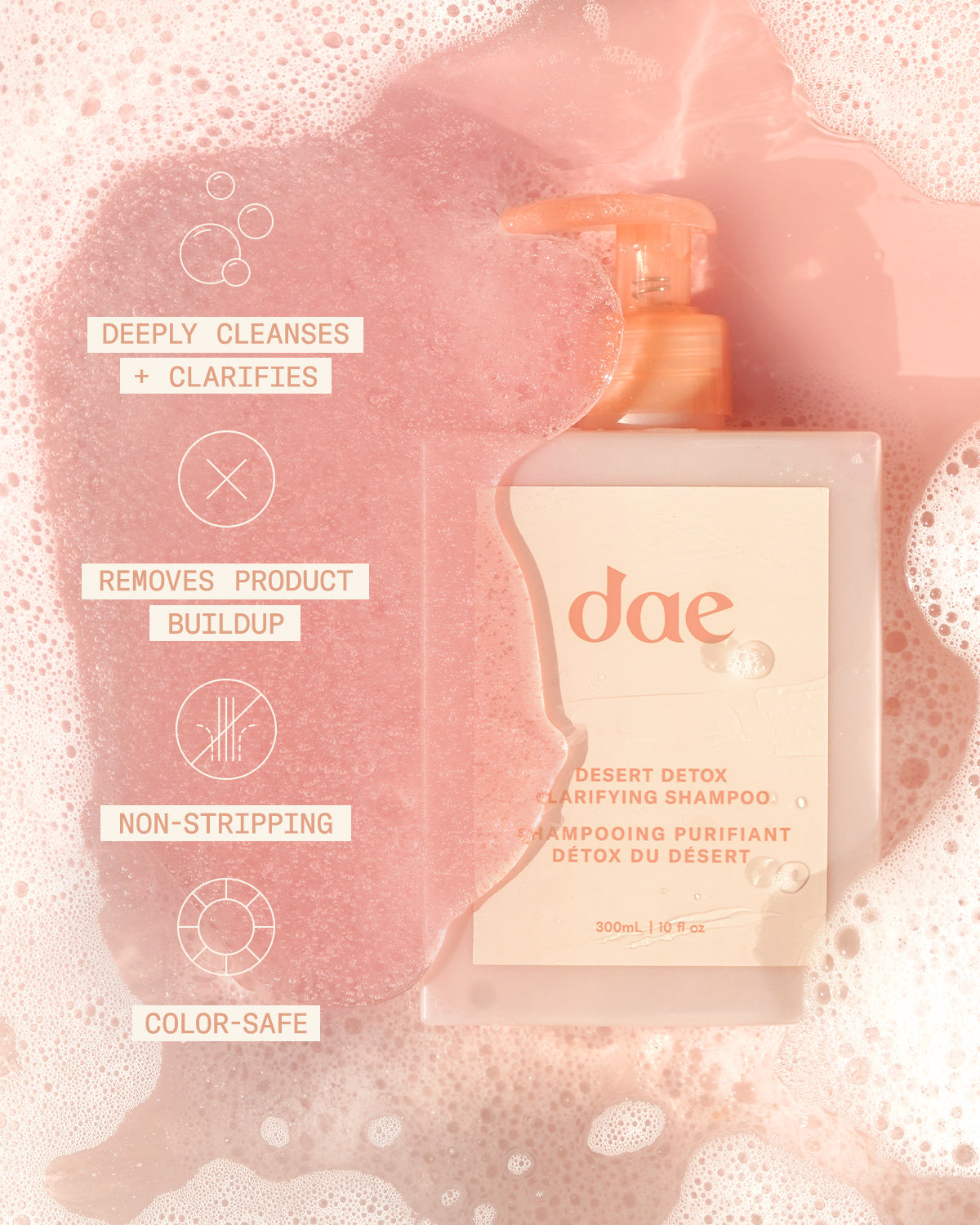 Desert Detox Clarifying Shampoo for Dry Scalp & Hair - Deep Cleansing, Oil Control & Scalp Refresh - Perfect for Post-Workout, Travel & Hot Climate Hair Care