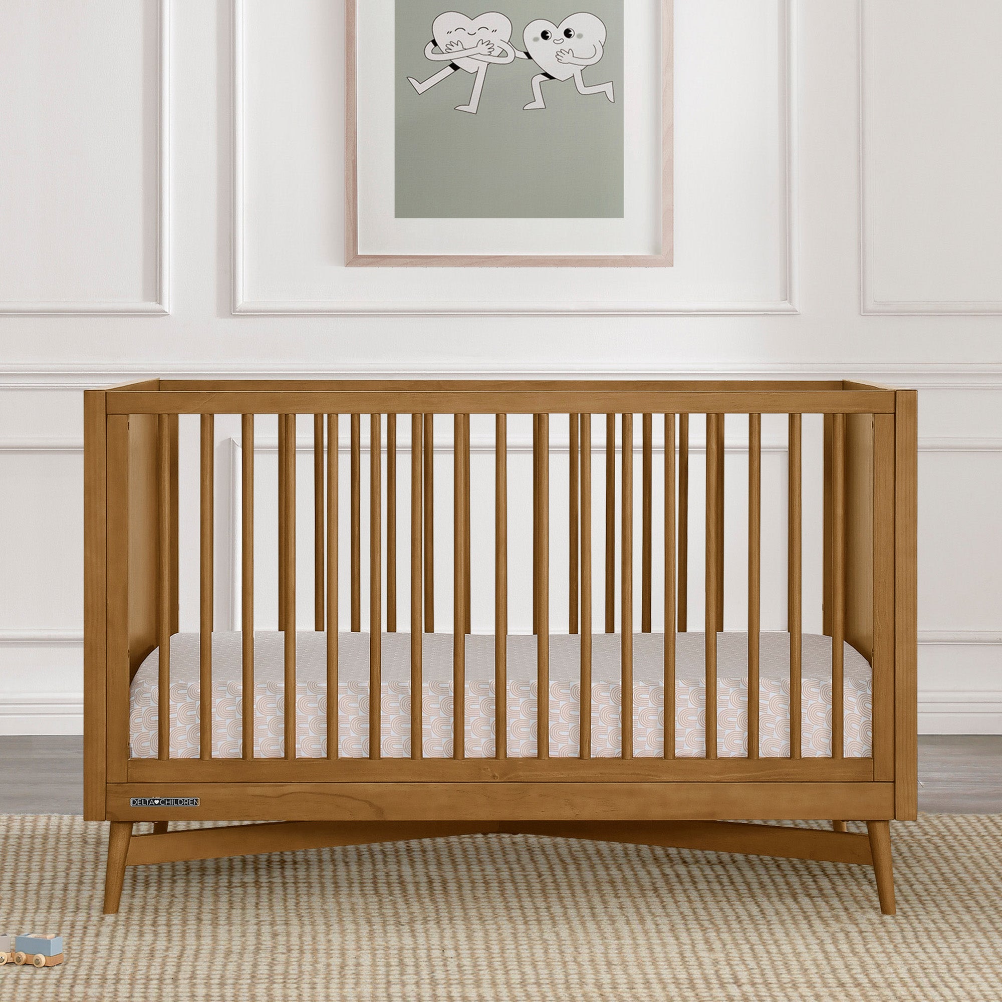 Dylan 4-in-1 Convertible Baby Crib - Toddler Bed, Daybed & Full-Size Bed - Nursery Furniture for Boys & Girls - Perfect for Newborns to Teens