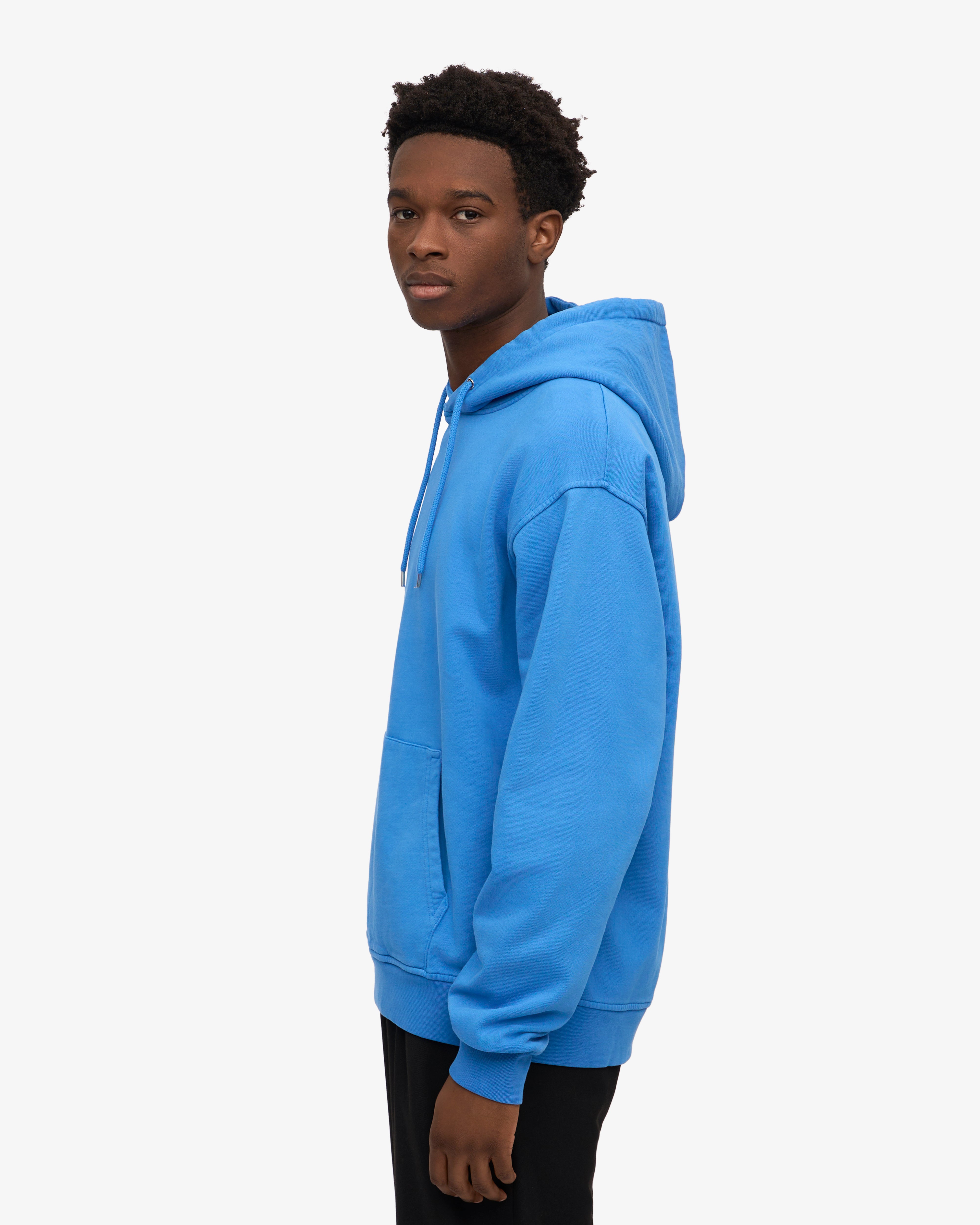 Classic Organic Cotton Hoodie - Pacific Blue | Eco-Friendly & Comfortable for Casual Wear & Outdoor Activities