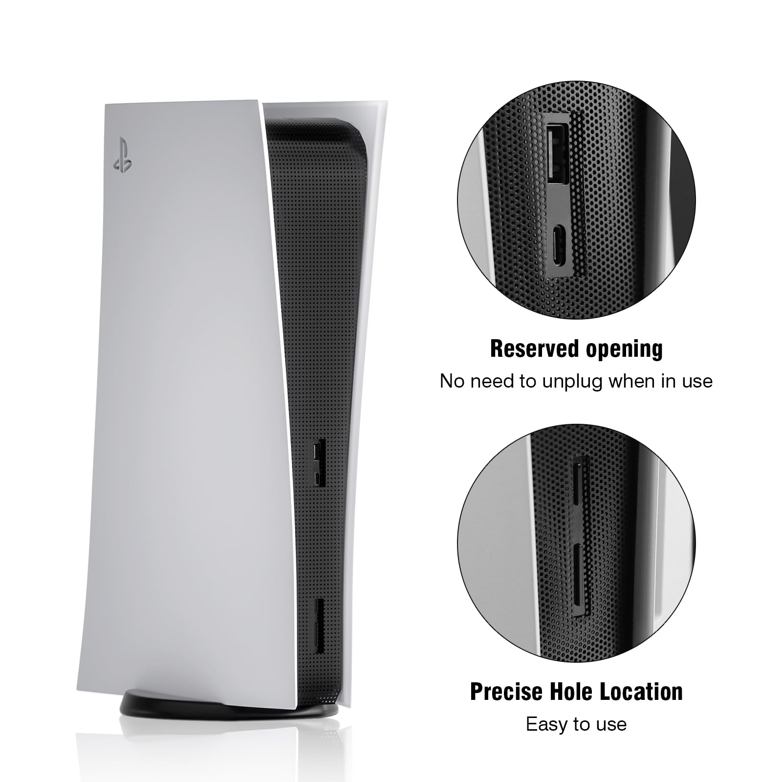 PS5 Dust Cover Protector - 2 Pack Breathable Mesh Console Cover for PS5 Digital & Disc Edition - Prevent Dust & Scratches for Gaming Setup & Home Entertainment System