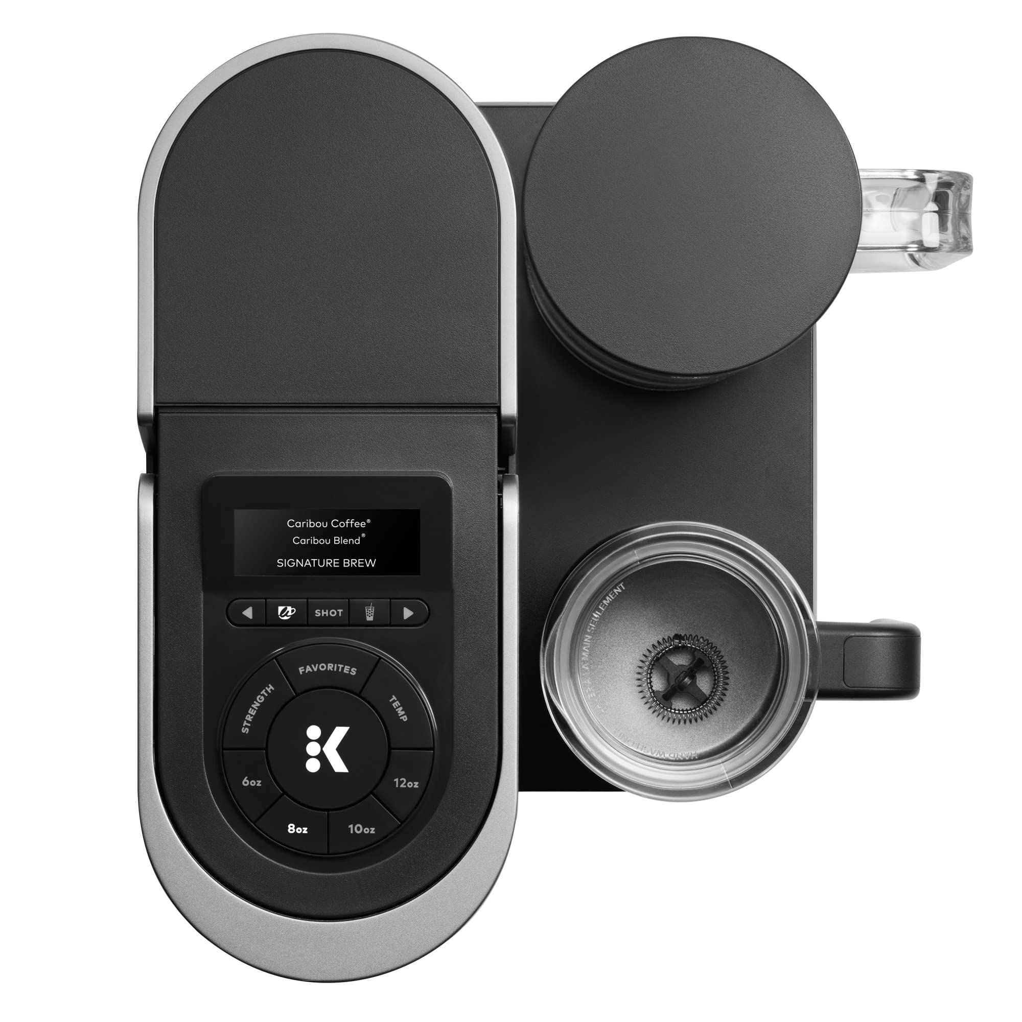 Keurig K-Cafe SMART Single Serve K-Cup Pod Coffee Maker - Latte & Cappuccino Maker, Black | Perfect for Home, Office & Small Spaces | Brews Coffee, Lattes & Iced Drinks