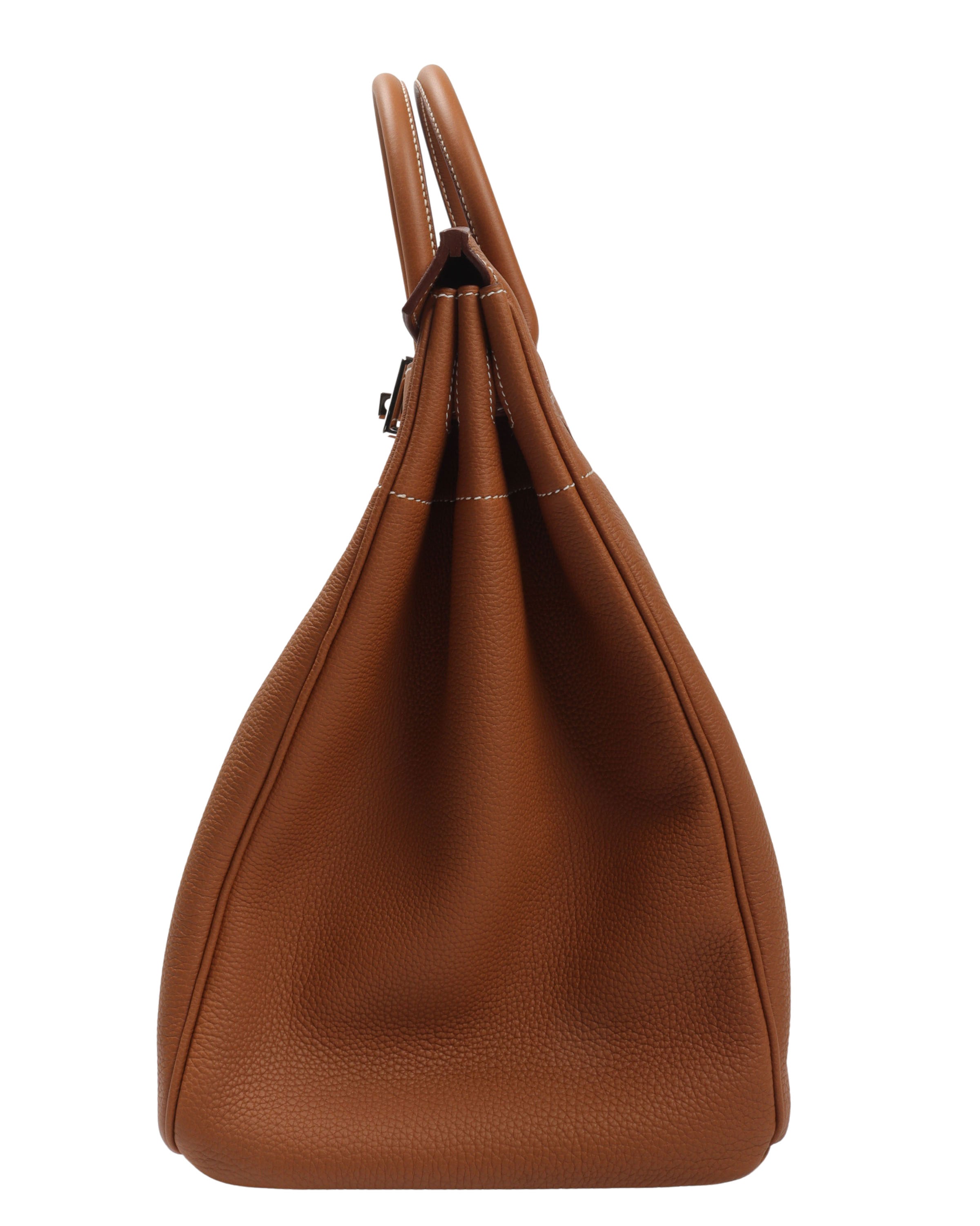 40cm HAC Togo Calfskin Birkin Bag in Natural Sable - Luxury Handbag for Women, Perfect for Work, Travel & Special Occasions