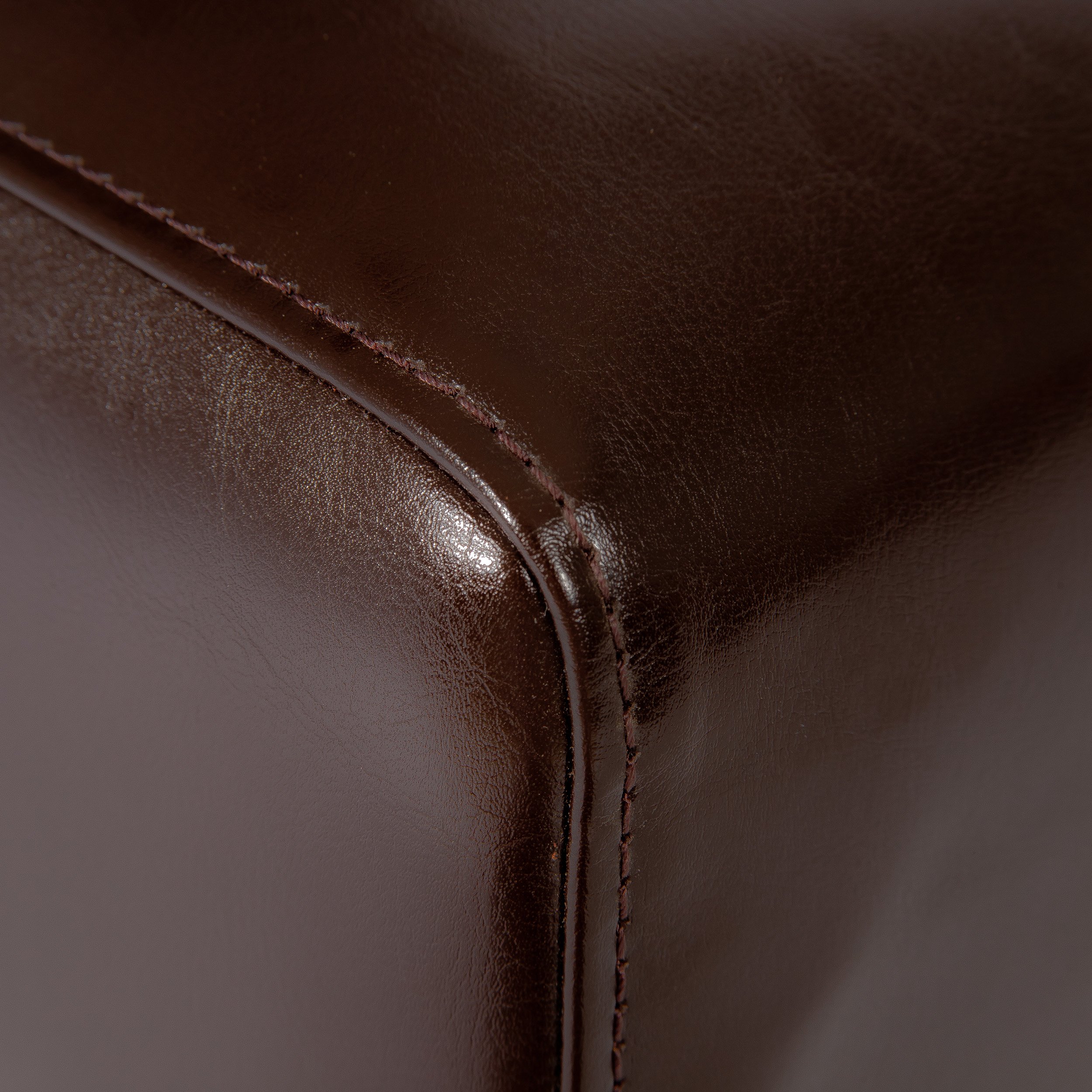 Christopher Knight Home Emilia Chocolate Brown Leather Dining Chairs Set of 2 - Modern PU Leather Upholstered Side Chairs for Kitchen, Dining Room, Office, and Restaurant