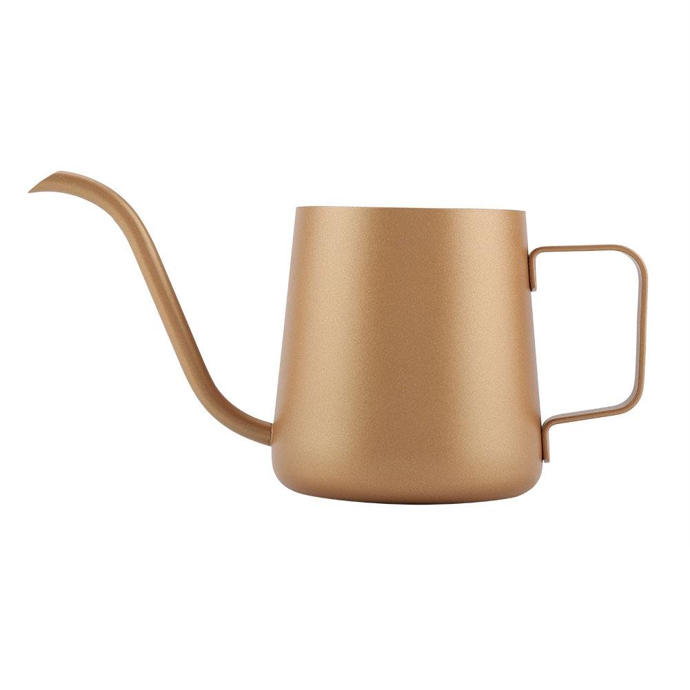 Premium 350ml Stainless Steel Gooseneck Coffee Kettle - Precision Pour Over Drip Coffee Maker & Tea Pot (Elegant Gold) - Perfect for Home Brewing, Specialty Coffee Shops & Barista Use