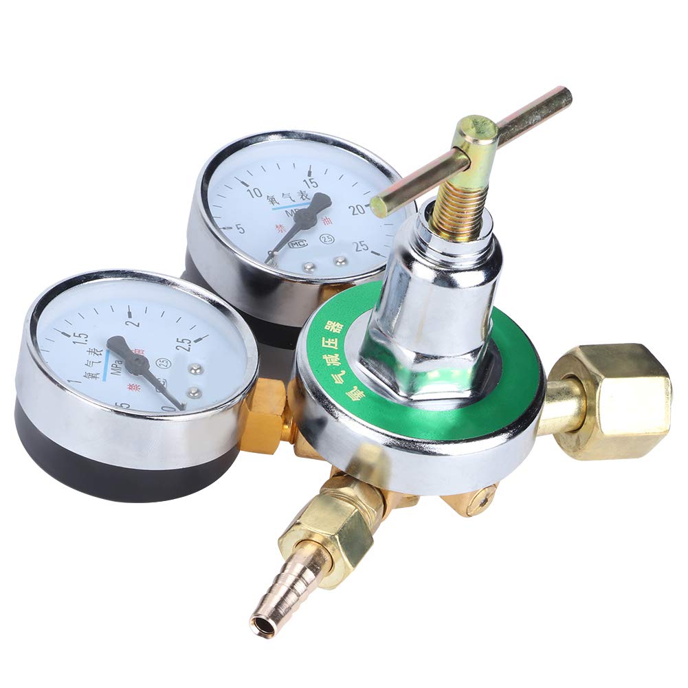 High Accuracy Oxygen Regulator - Non-Slip Cylinder Pressure Reducer for Safe Cutting Torch | Welding, Metal Fabrication & HVAC Applications