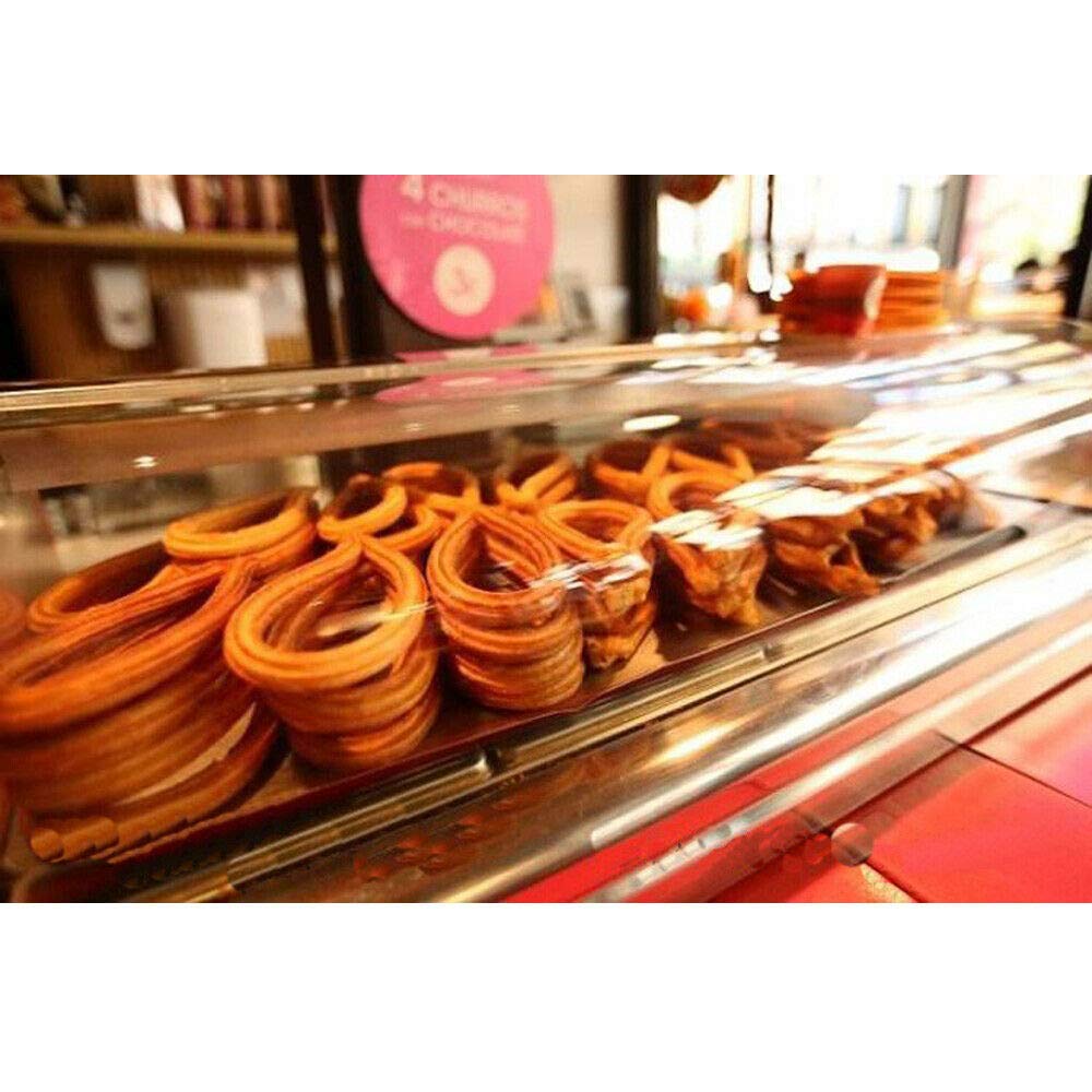 Professional Stainless Steel Commercial Churro Maker Machine - 3L Vertical Hand Crank Manual Churros Filling Equipment for Spanish Donuts | Perfect for Restaurants, Bakeries, Cafes, Food Trucks & Home Use