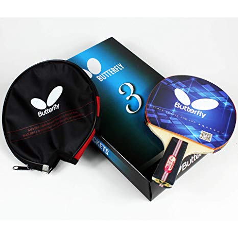 Butterfly Shakehand BTY 302 FL Table Tennis Racket Set - Professional Ping Pong Paddle for Training & Competition | Perfect for Indoor & Outdoor Play