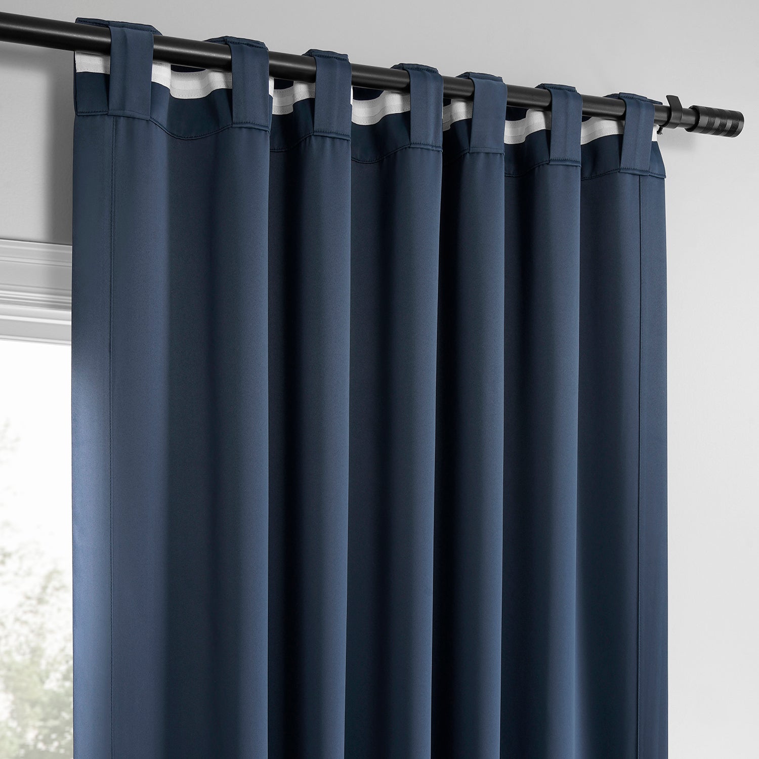 Blackout Curtains for Bedroom - 2 Panels Set, Thermal Insulated & Noise Reducing, Deep Blue Room Darkening Drapes - Perfect for Home Theater, Nursery & Shift Workers
