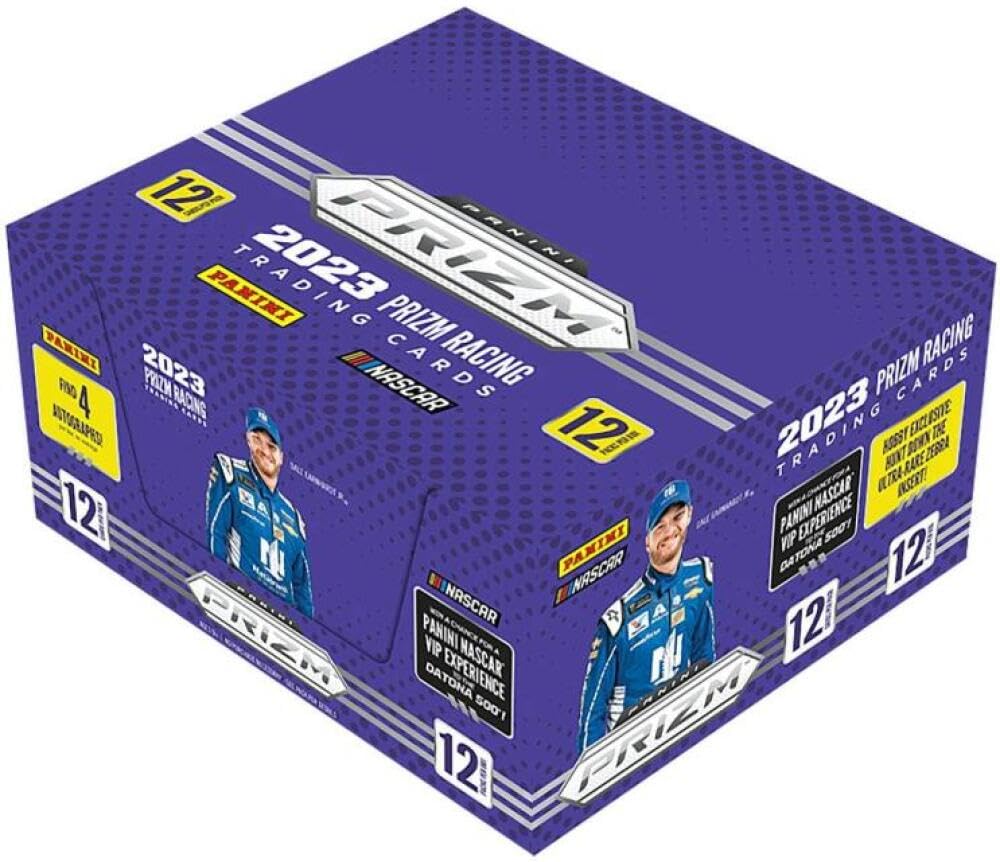 2023 Panini Prizm Racing Hobby Box - Premium Trading Cards for Collectors & Enthusiasts - Perfect for Racing Fans, Card Collectors, and Investment