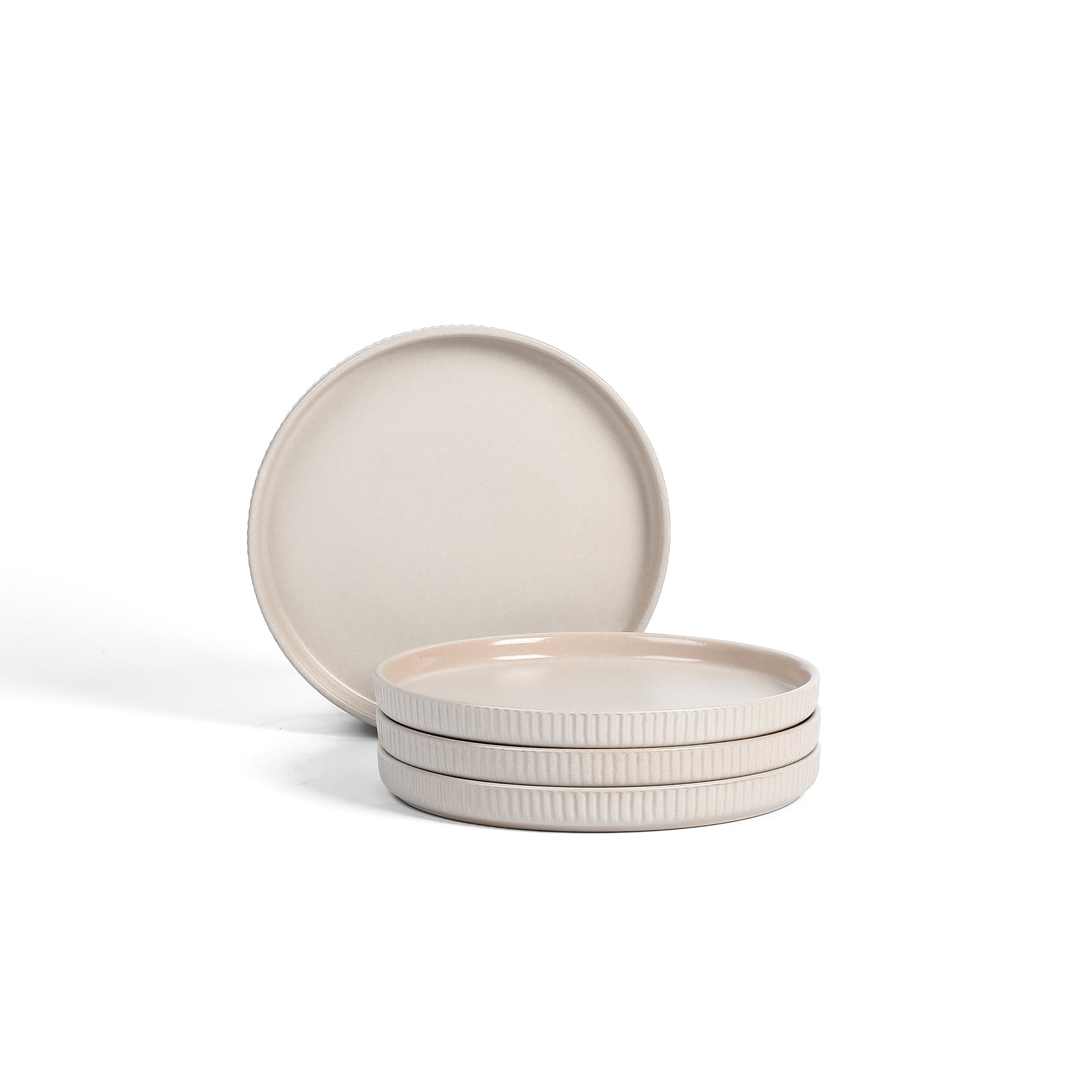 Haven Stoneware Salad Plate - Beige Ceramic Dinner Plate for Everyday Use, Restaurants & Home Dining | Durable & Stylish Tableware