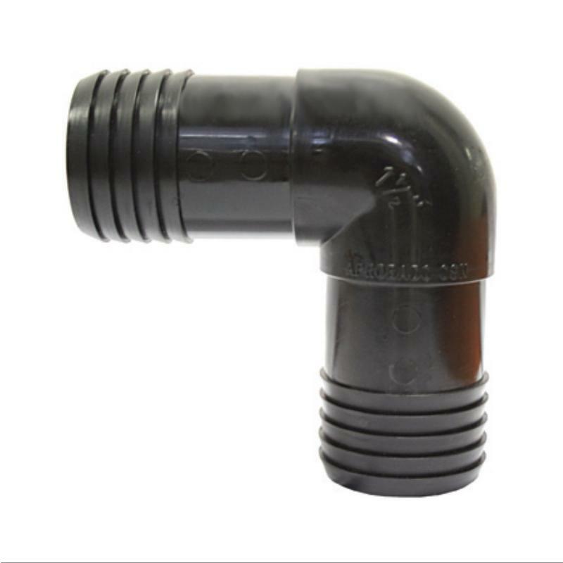 Barbed Elbow Joiner - 90 Degree PVC Pipe Fitting for Plumbing & Irrigation Systems - Perfect for Garden Watering, DIY Projects & Home Repairs