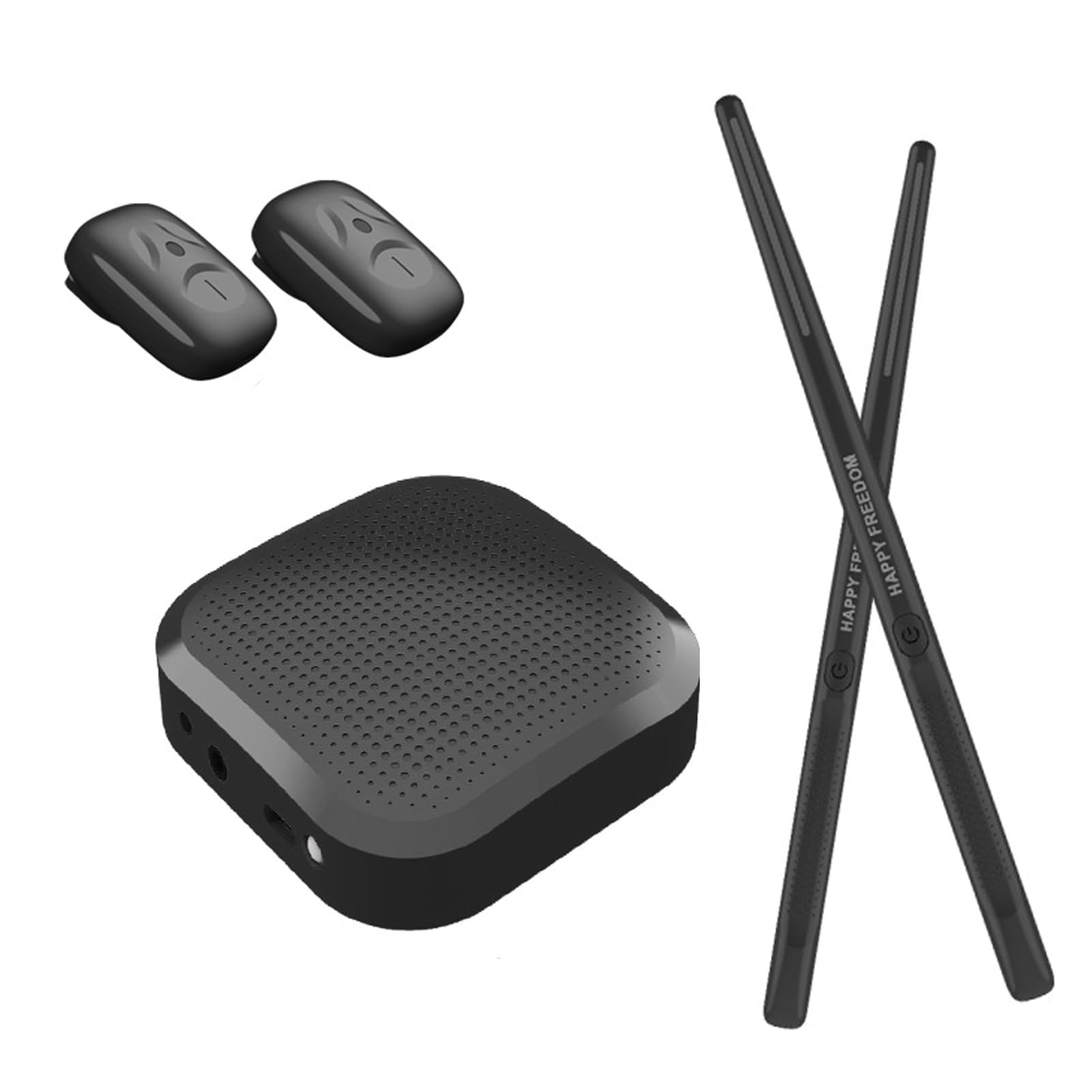 Electronic Drum Set for Kids & Adults - Portable Virtual Drum Kit with 3D Motion Sensing, 2 Air Drum Sticks, Pedals & Bluetooth Adapter | Perfect for Beginners, Home Practice & Music Education