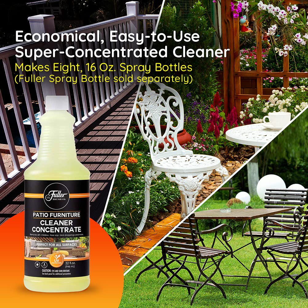 Fuller Brush Patio Furniture Cleaner Concentrate - All-Surface Outdoor Cleaner for Wood, Plastic & Metal - Perfect for Patio Sets, Deck Chairs & Garden Furniture