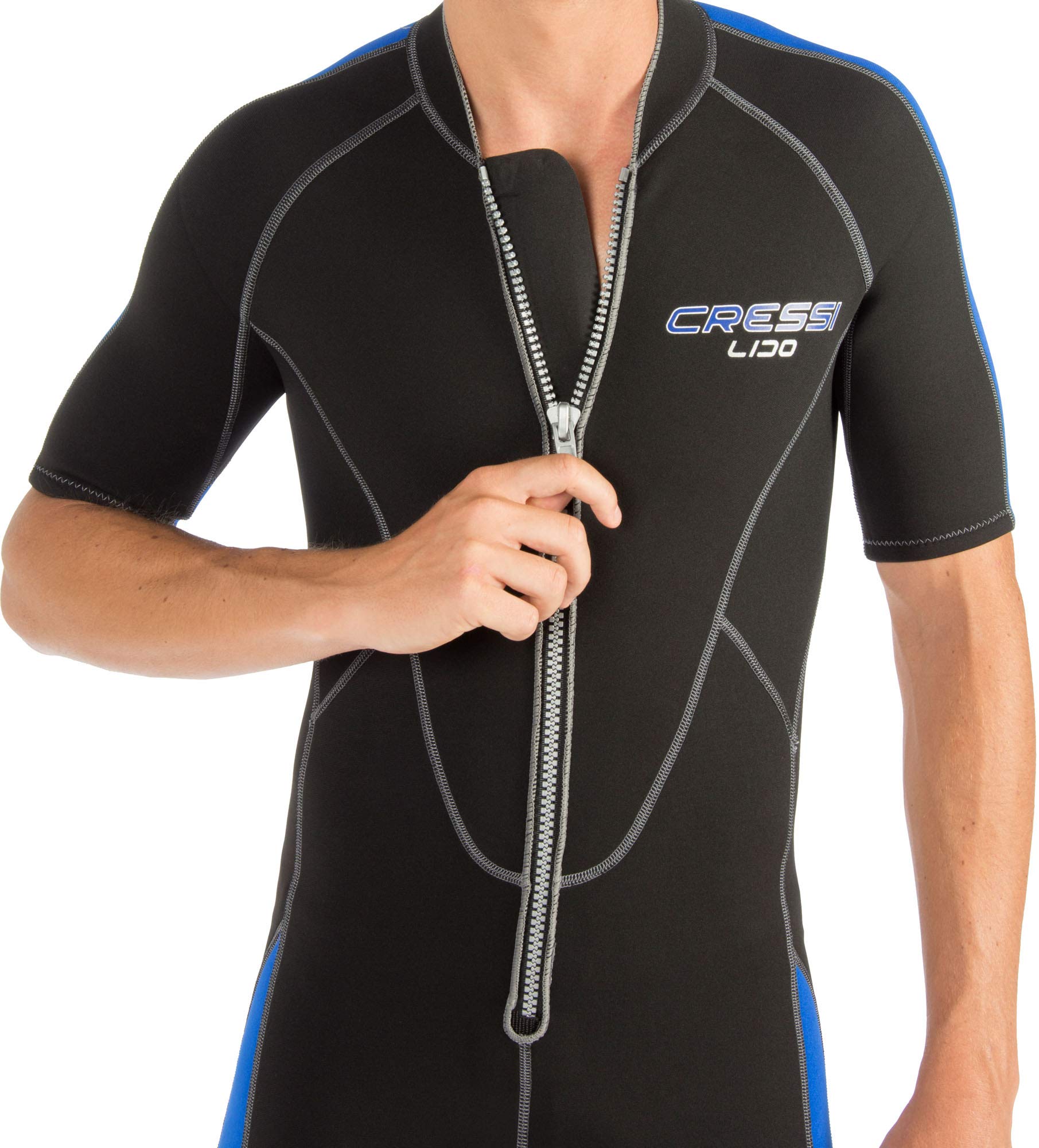 Cressi Lido Man 2mm Neoprene Wetsuit for Men - Size 6/XXL - Perfect for Snorkeling, Scuba Diving & Water Sports