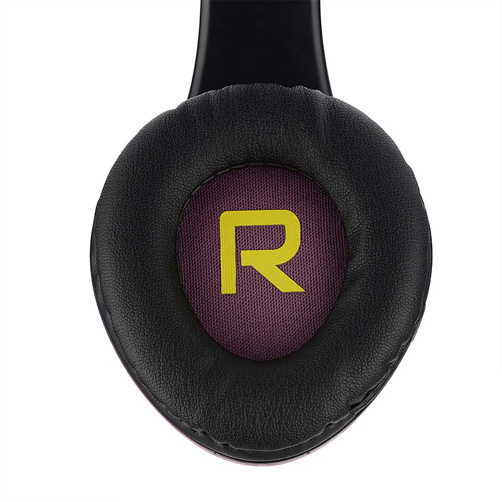 PowerLocus Bluetooth Over-Ear Headphones - Wireless & Wired Stereo Headset with Built-in Mic, Foldable Design, Micro SD/TF & FM Radio - Compatible with iPhone, Samsung, iPad, PC (Purple) - Perfect for Travel, Workouts, and Home Entertainment