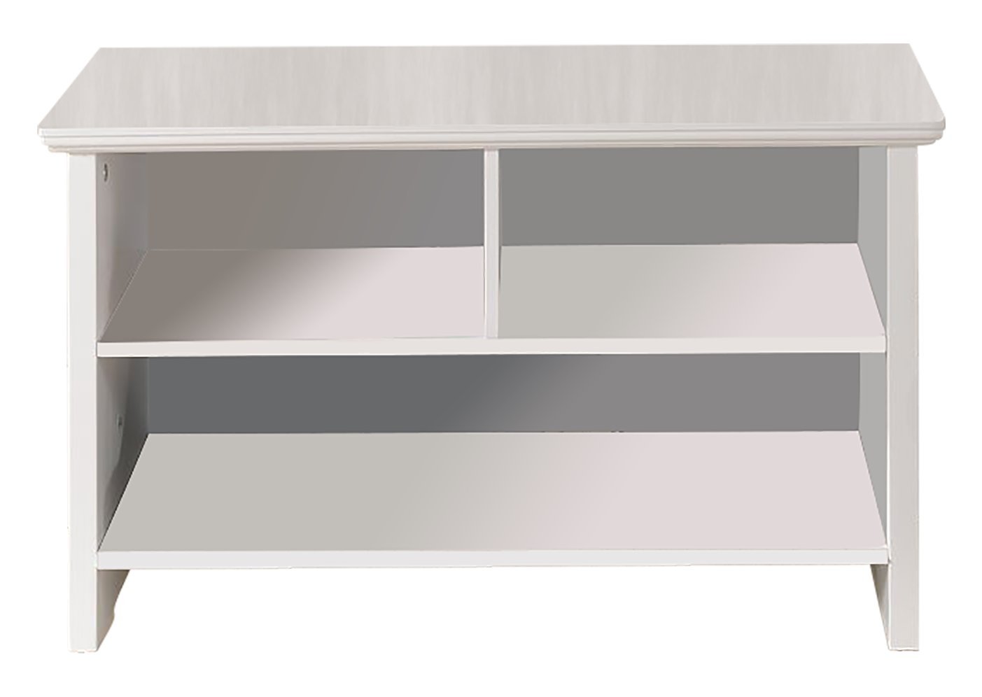 KB Designs - White Wooden Shoe Storage Cubby Bench with Seat | Entryway Organizer for Shoes, Hats & Bags | Perfect for Mudrooms, Hallways & Small Spaces