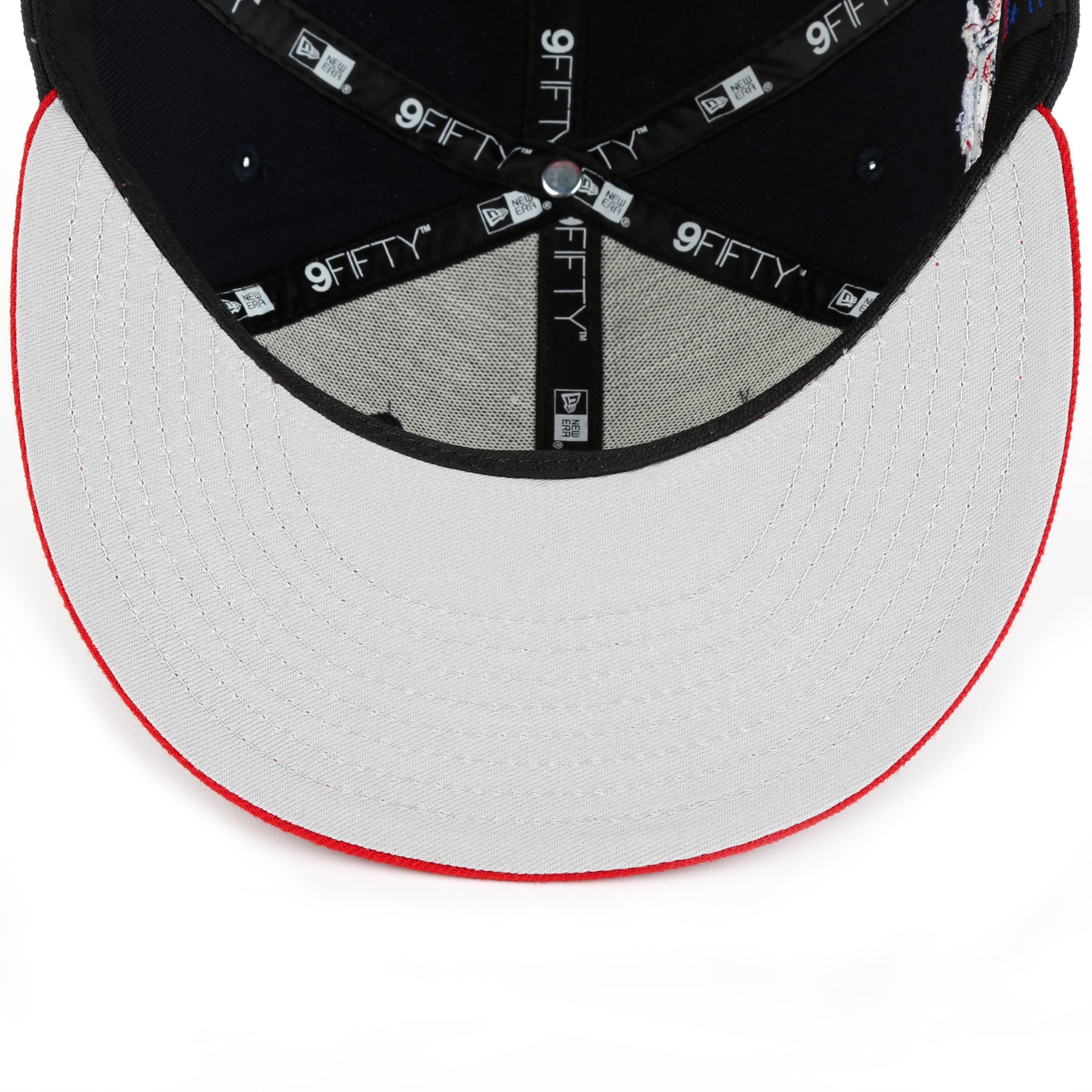 New Era 9Fifty Atlanta Braves Navy Snapback Hat - Adjustable Baseball Cap for Men & Women - Perfect for Baseball Games, Streetwear Fashion & Casual Outfits