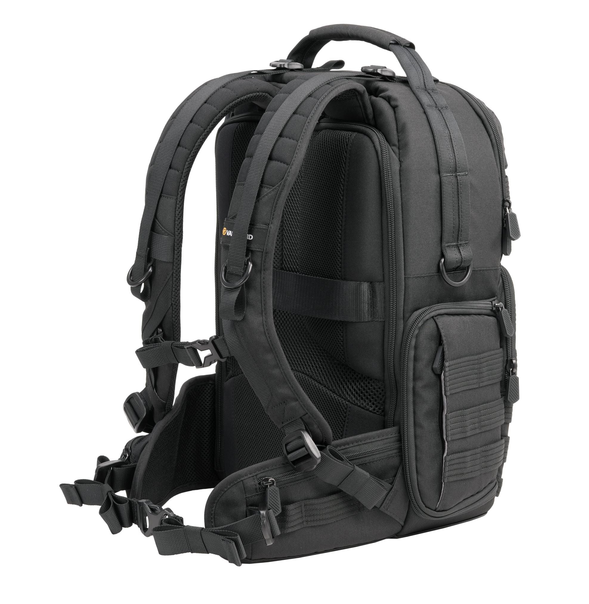 VEO RANGE T 45M BK Waterproof Travel Backpack - 45L Large Capacity Hiking Backpack with USB Charging Port, Black - Perfect for Outdoor Adventures, Camping & Business Travel
