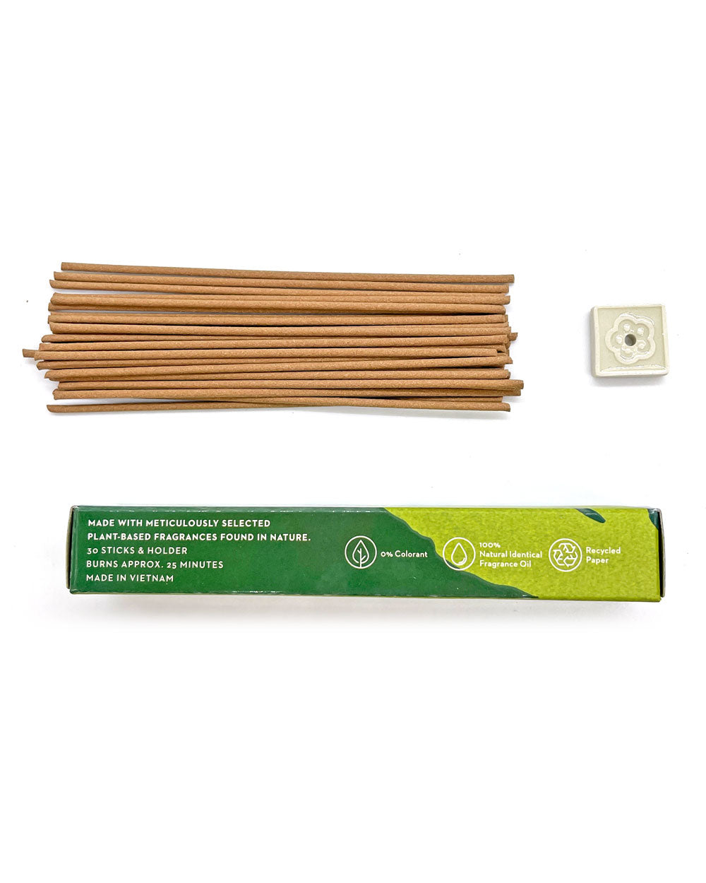 Premium Organic Matcha Green Tea Incense Sticks - 30 Count | Natural Aromatherapy for Relaxation, Meditation & Home Fragrance
