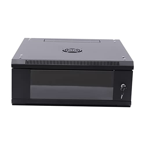 4U Wall Mount Rack Mount PDU Power Strip - Network Server Cabinet Data Center Equipment for Computer Electronics & Patch Panel - Ideal for Home Office, IT Closets & Data Centers